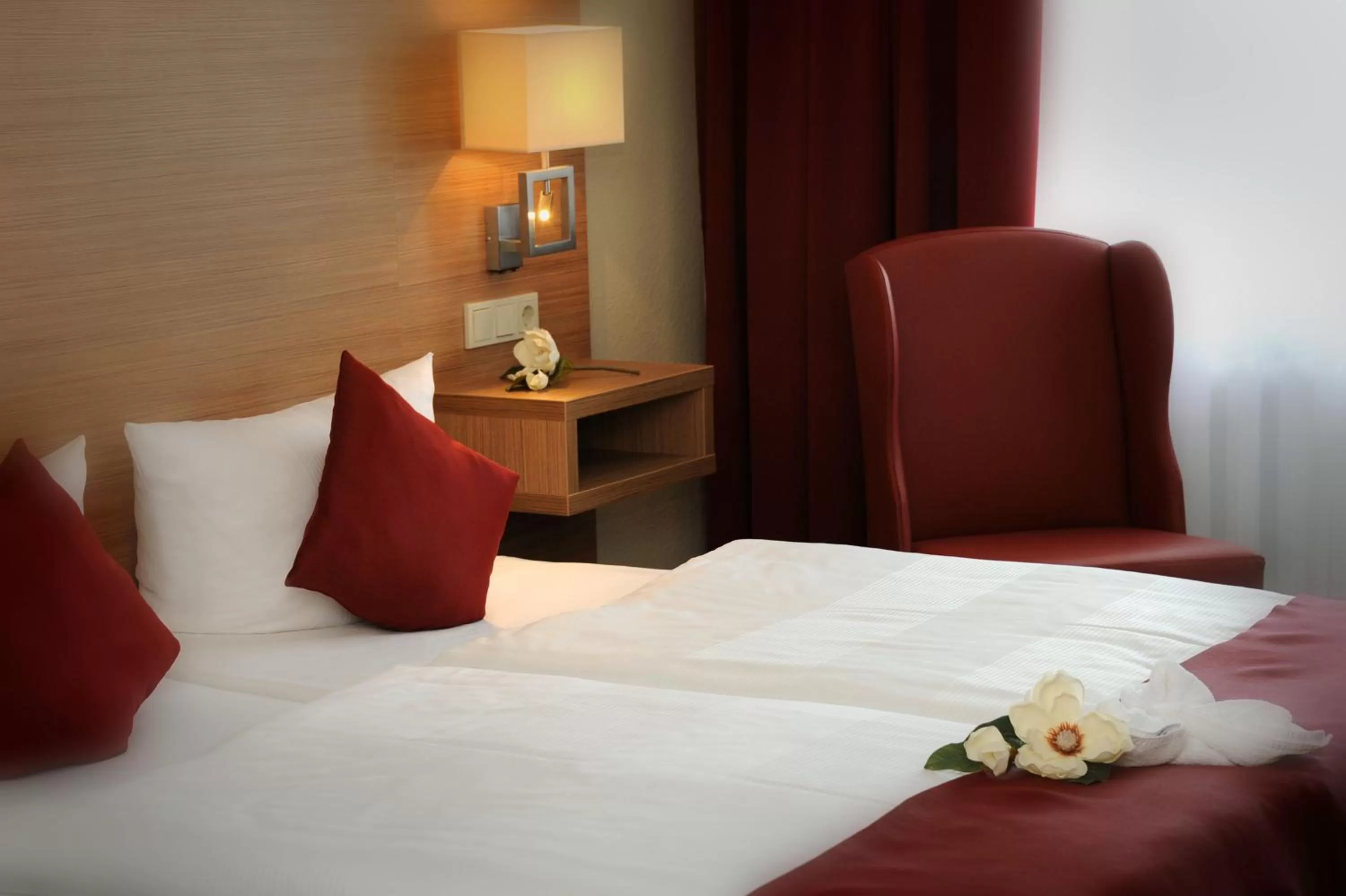 Decorative detail, Bed in Parkhotel Forsthaus