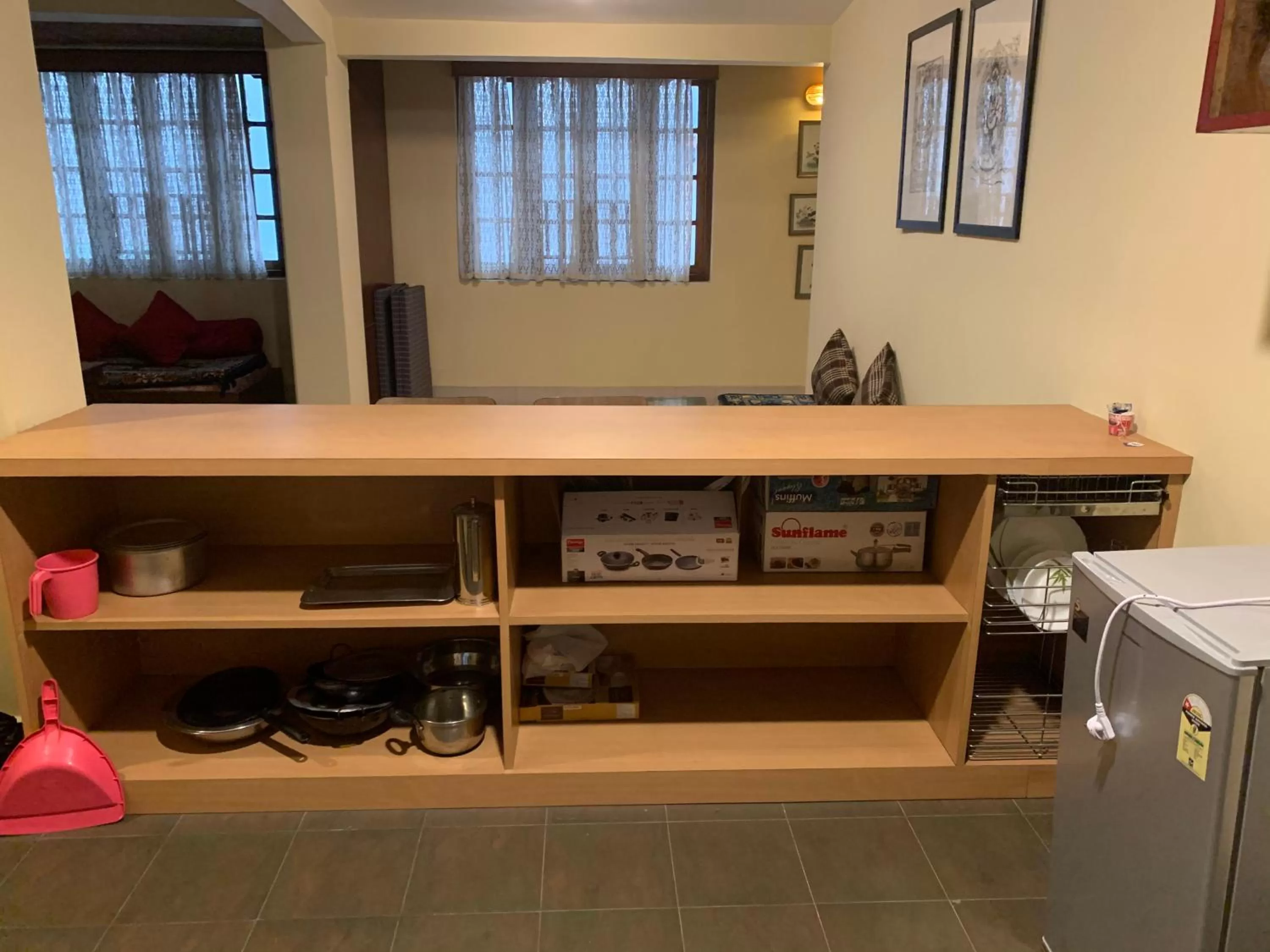 Kitchen or kitchenette in Hotel Tarayana