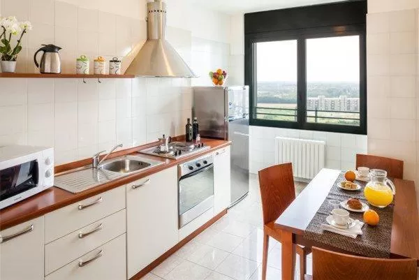 Kitchen or kitchenette in Cosmo Hotel Torri