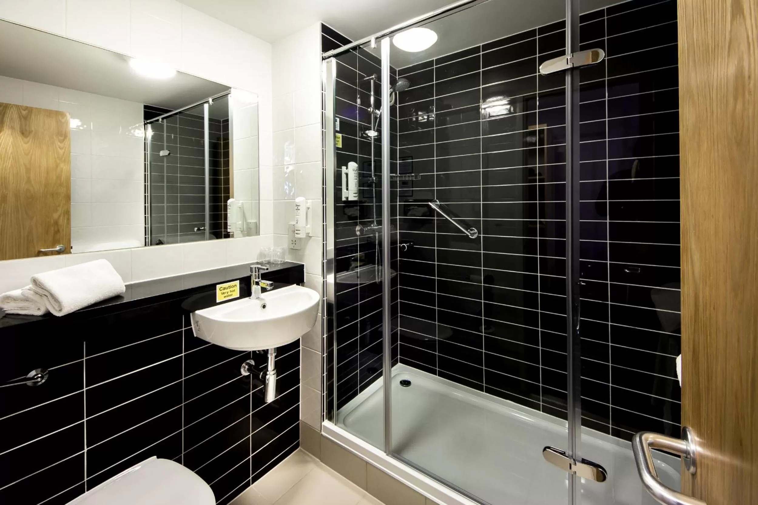 Shower in Holiday Inn Express Manchester Airport by IHG