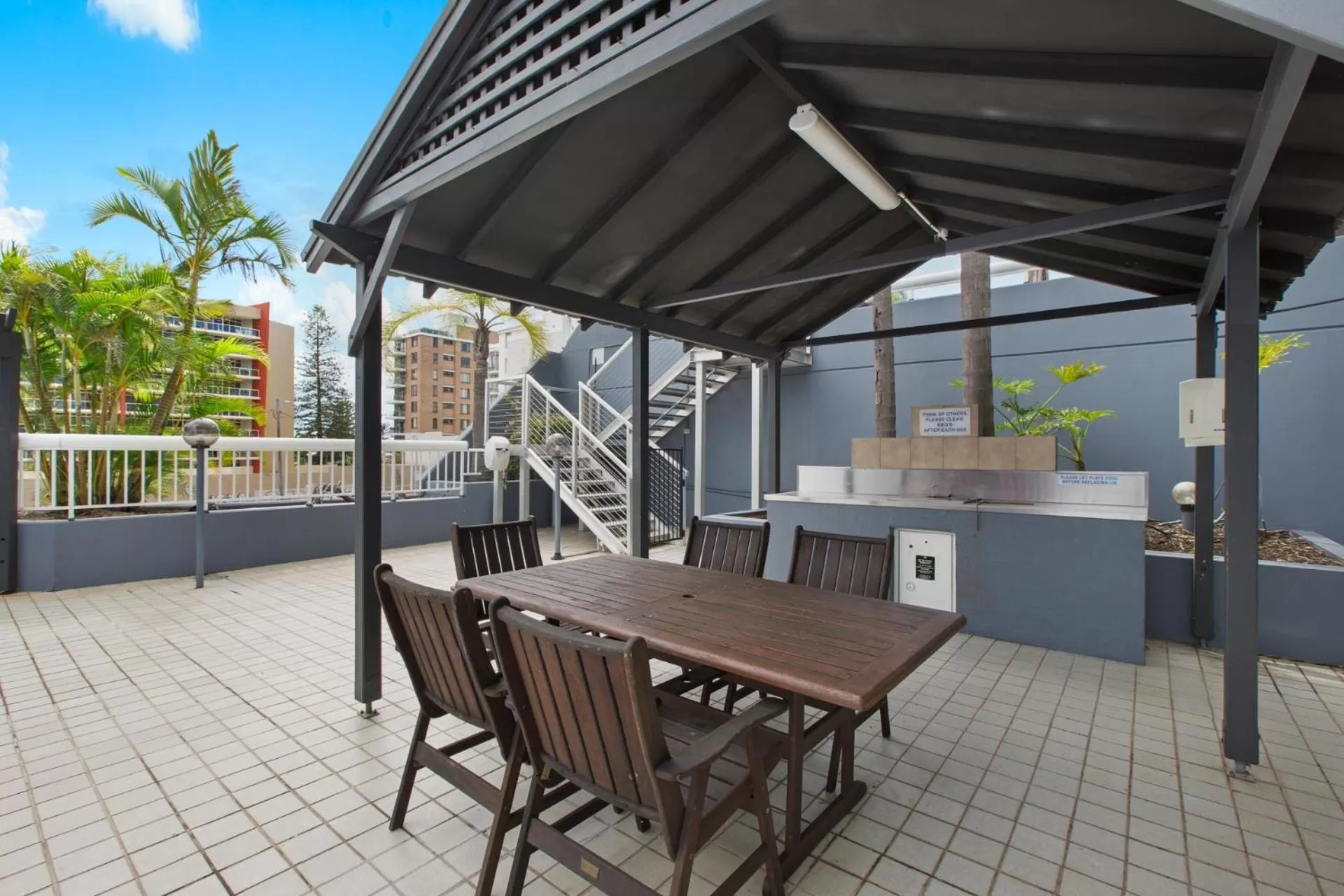 BBQ facilities in Port Pacific Resort