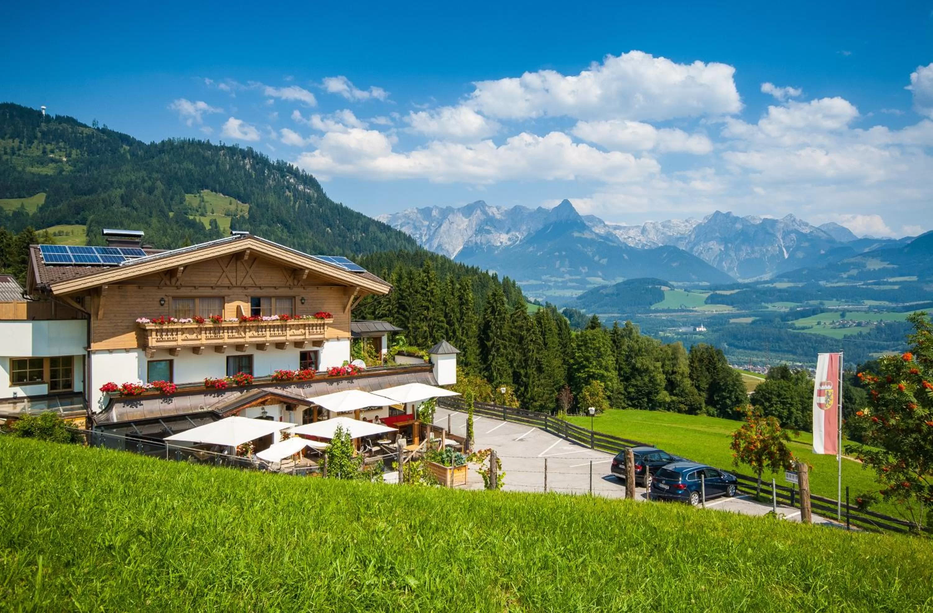 Bird's eye view in Hotel und Alpen Apartments - Bürglhöh