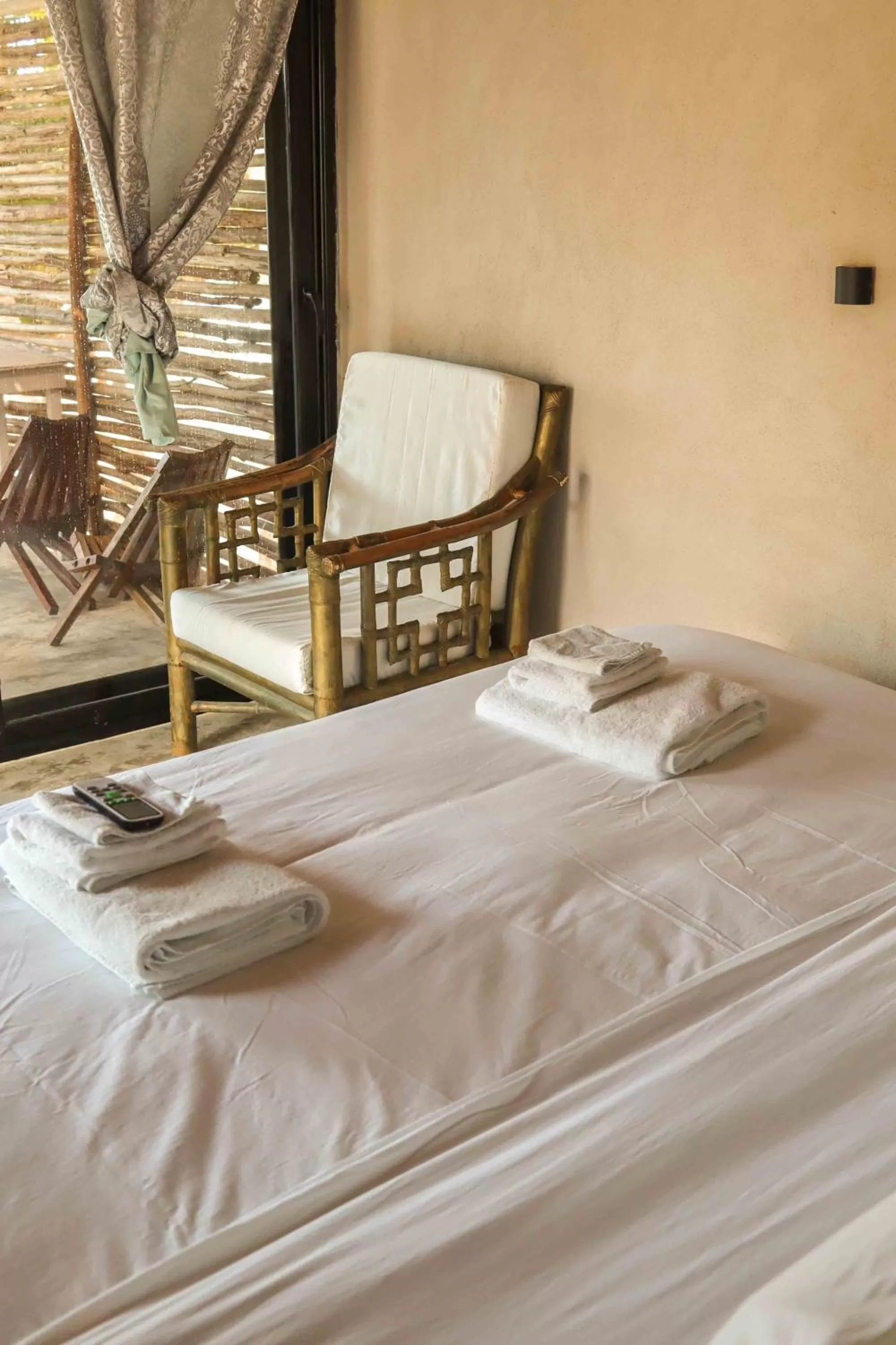 Bed in Casa Mate BeachFront Cabañas El Cuyo