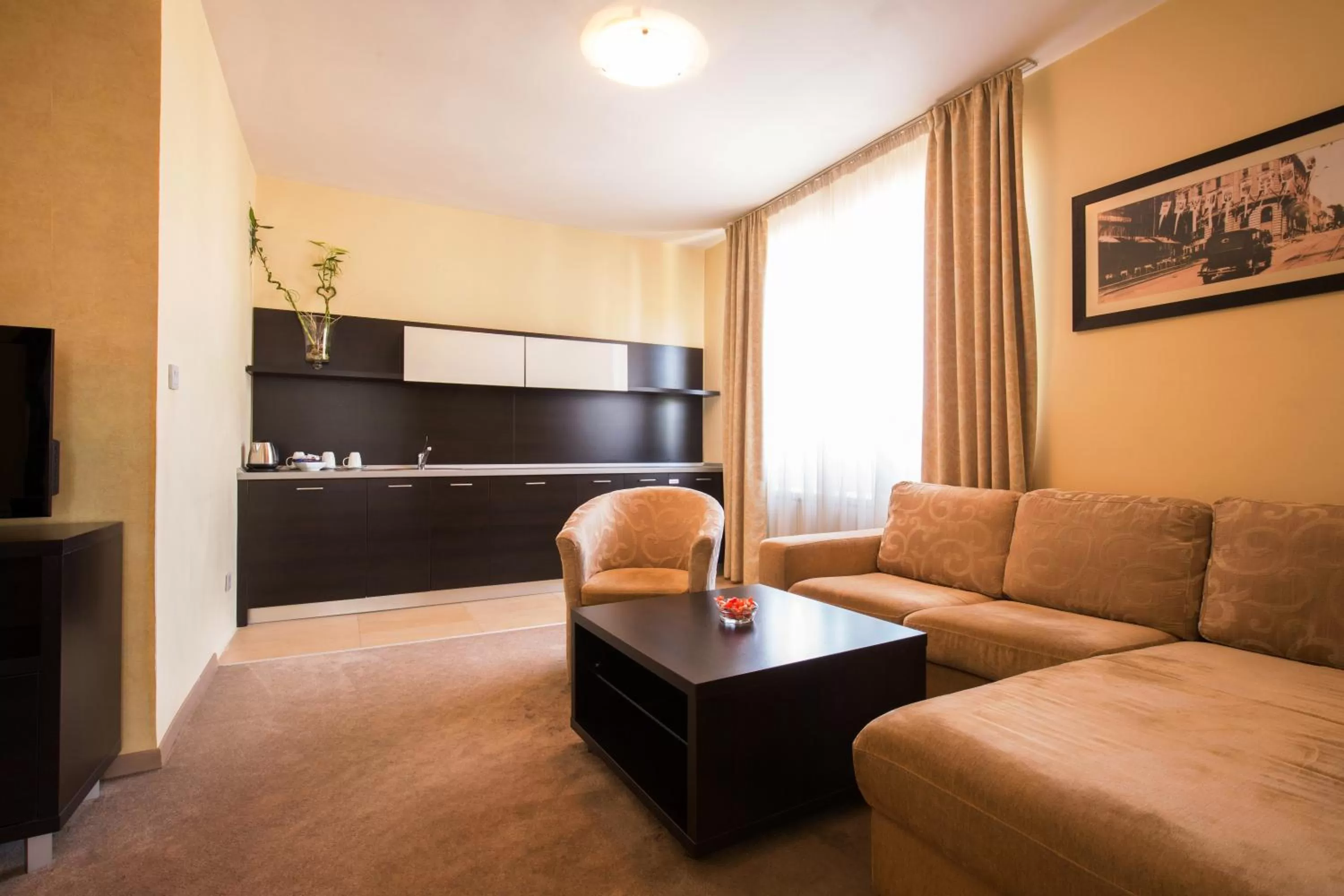 Kitchen or kitchenette in Garni Hotel Nevski