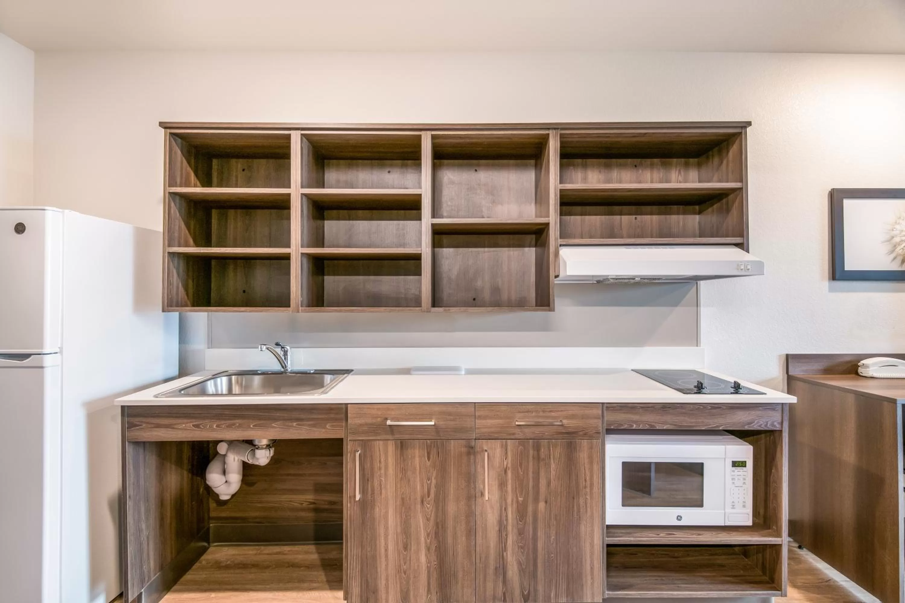 Kitchen or kitchenette in WoodSpring Suites Broomfield-Westminster