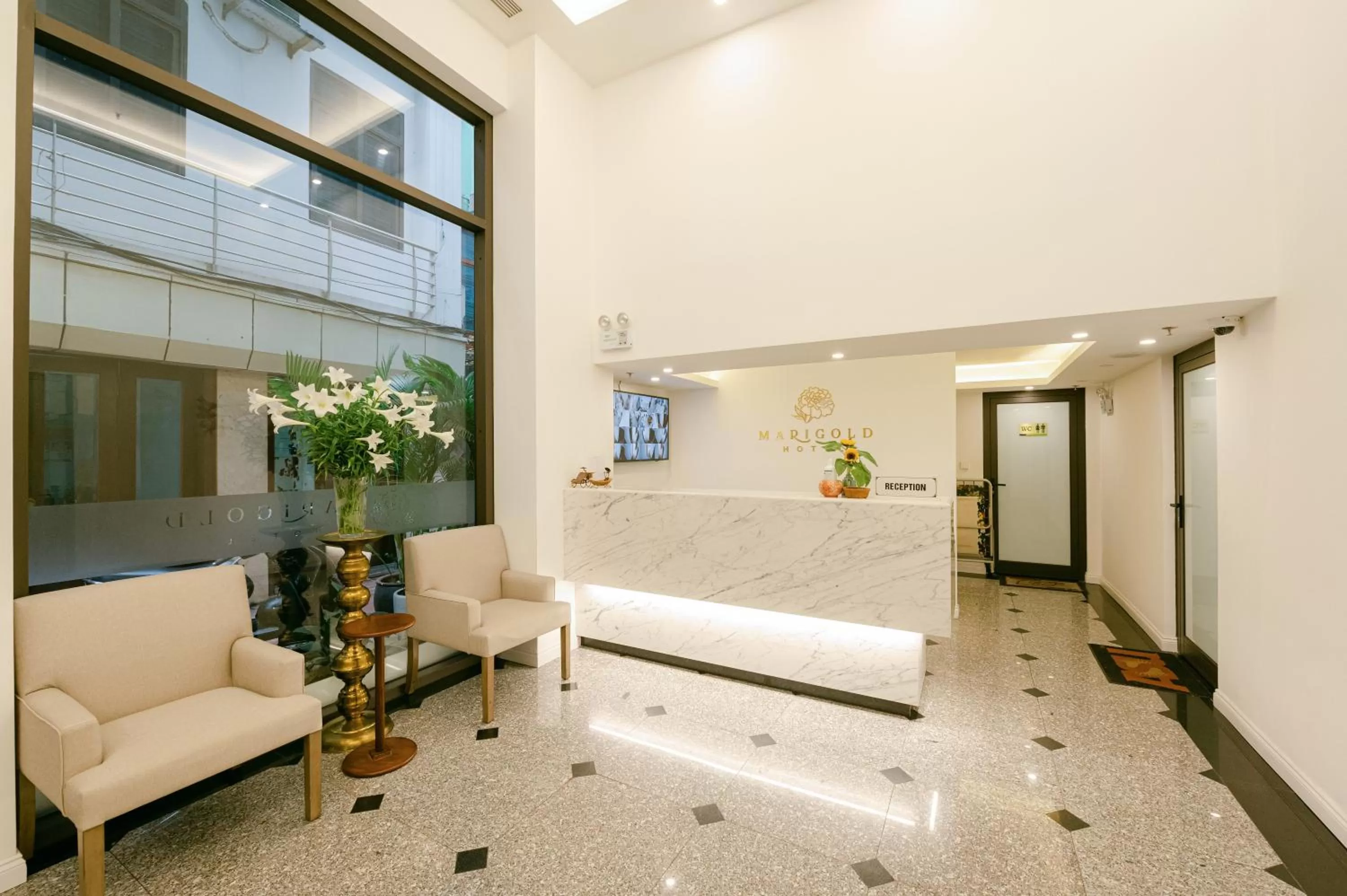 Lobby or reception in Marigold Hotel Hanoi