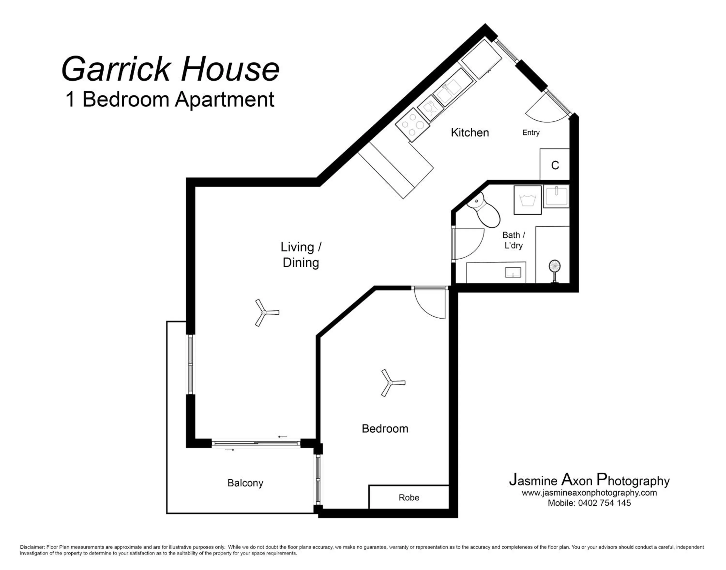 Floor plan in Garrick House