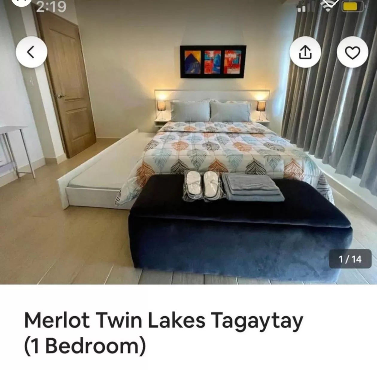 Text overlay, Bed in Twin lakes Merlot LL3-F