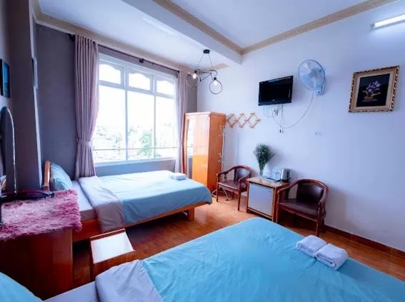 Bed in Anh Hào Hotel