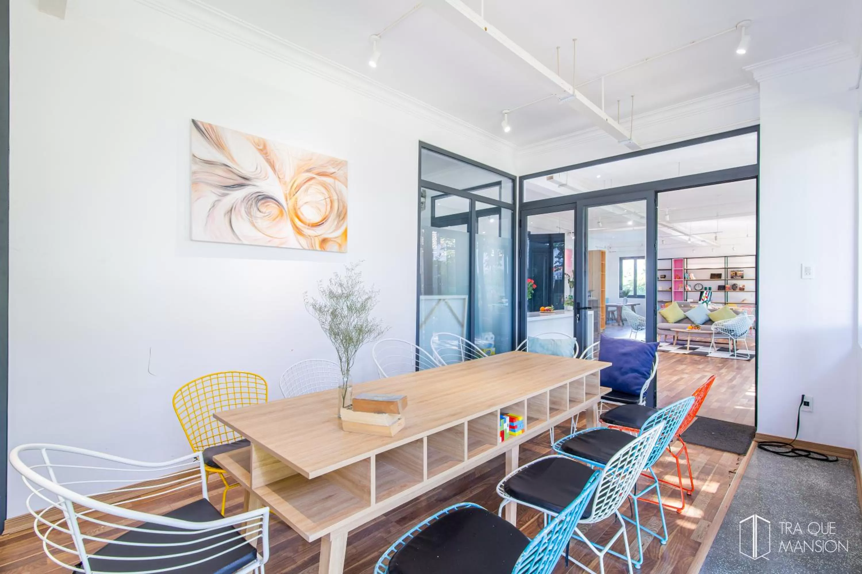Meeting/conference room, Dining Area in Tra Que Mansion