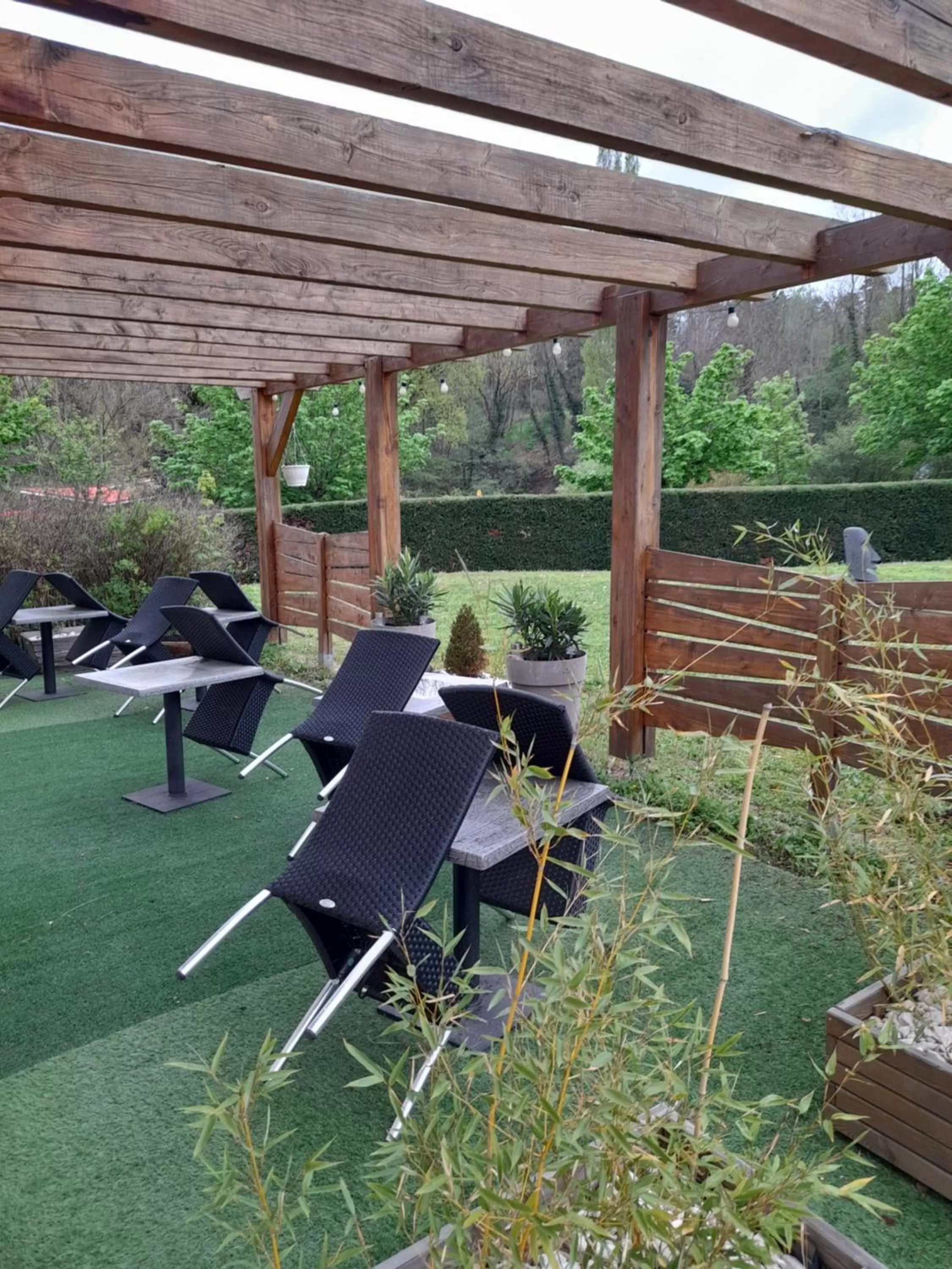 Patio in Hotel de l'Ile d'Amour