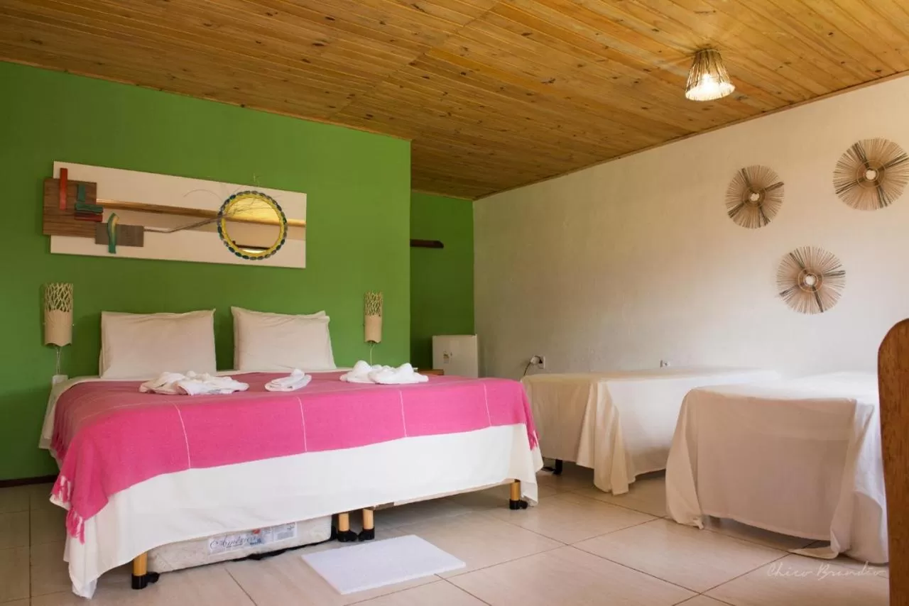 Bed in Pousada e Restaurante Encanto das Águas