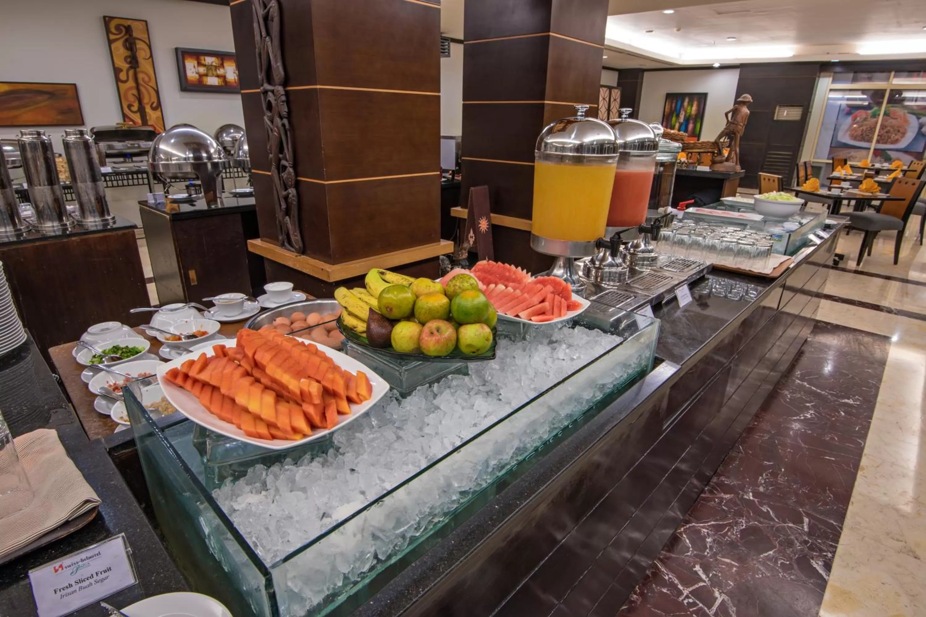 American breakfast in Swiss-Belhotel Papua