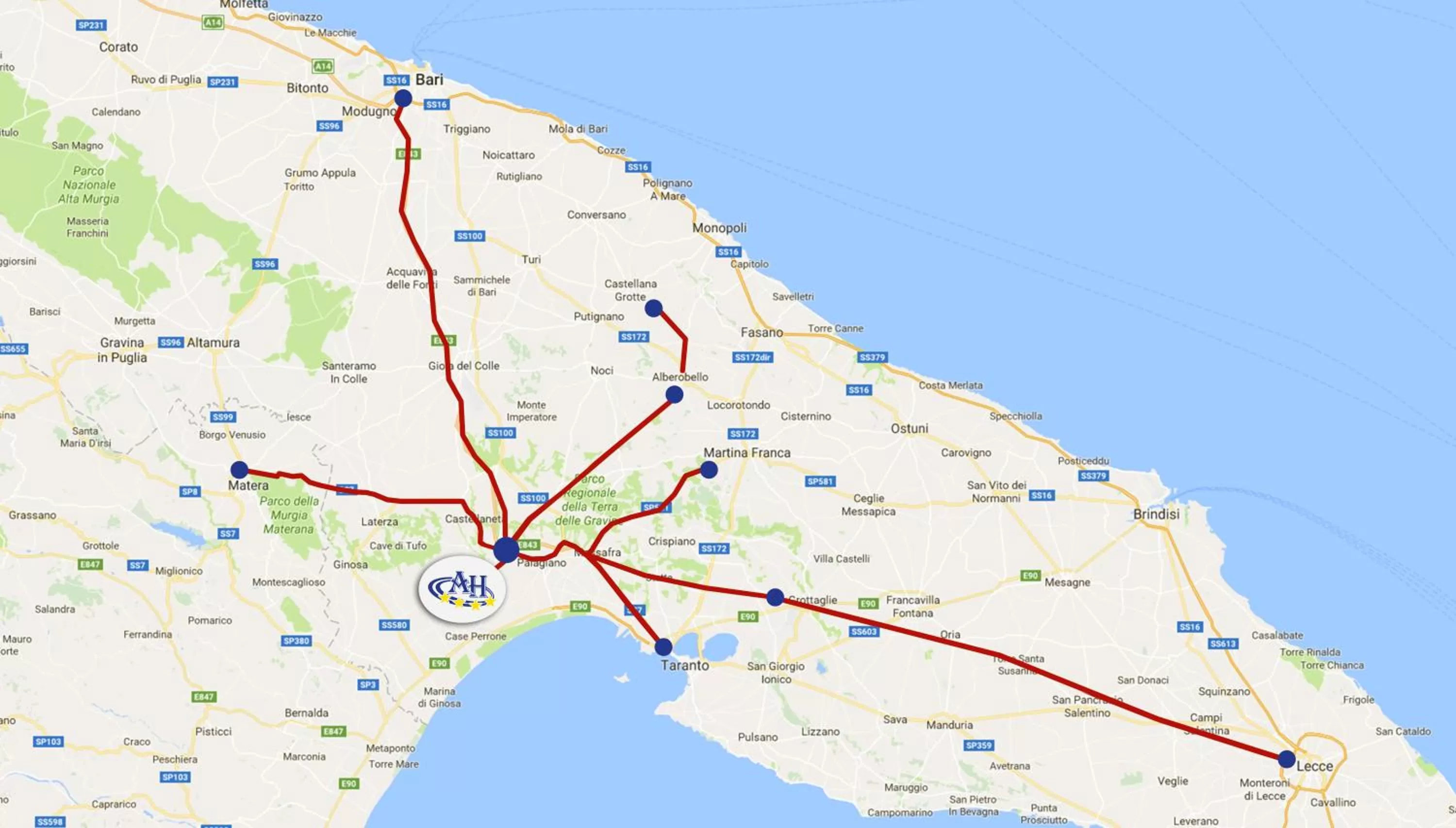 Location in Accord Le Rose