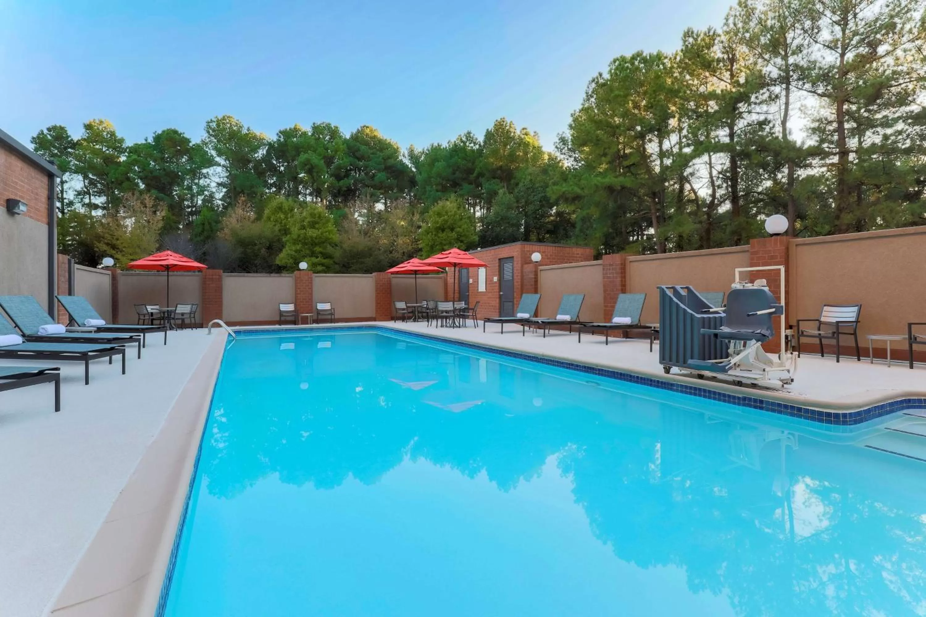 Pool view in Hilton Garden Inn Raleigh-Durham/Research Triangle Park
