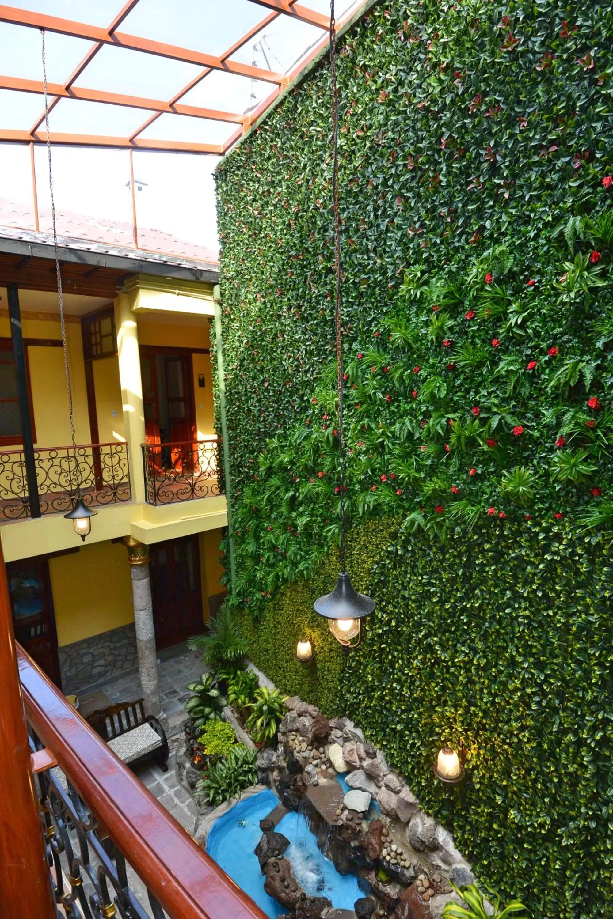 Garden in Hotel La Basílica Quito