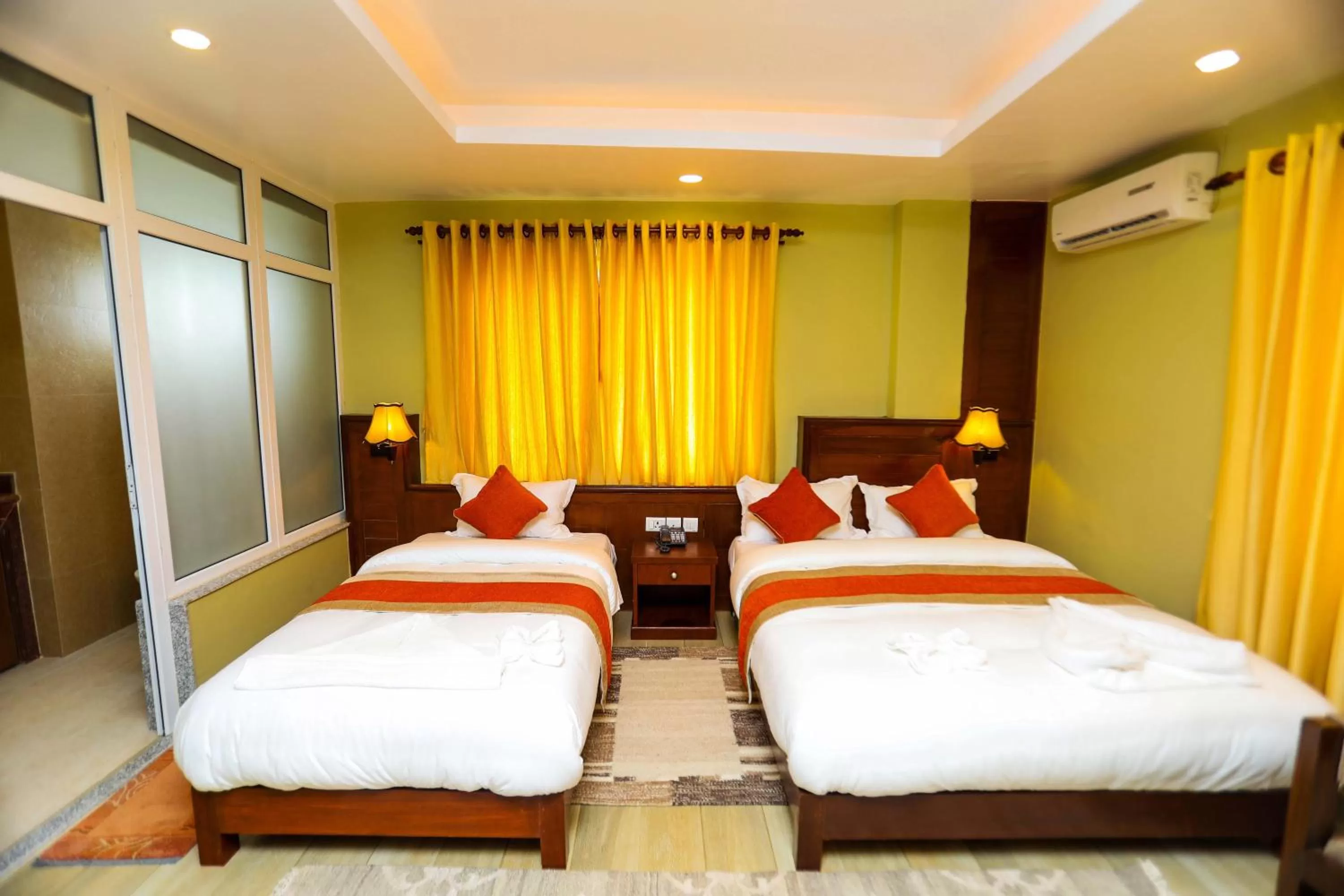 Decorative detail, Bed in Hotel The Clock