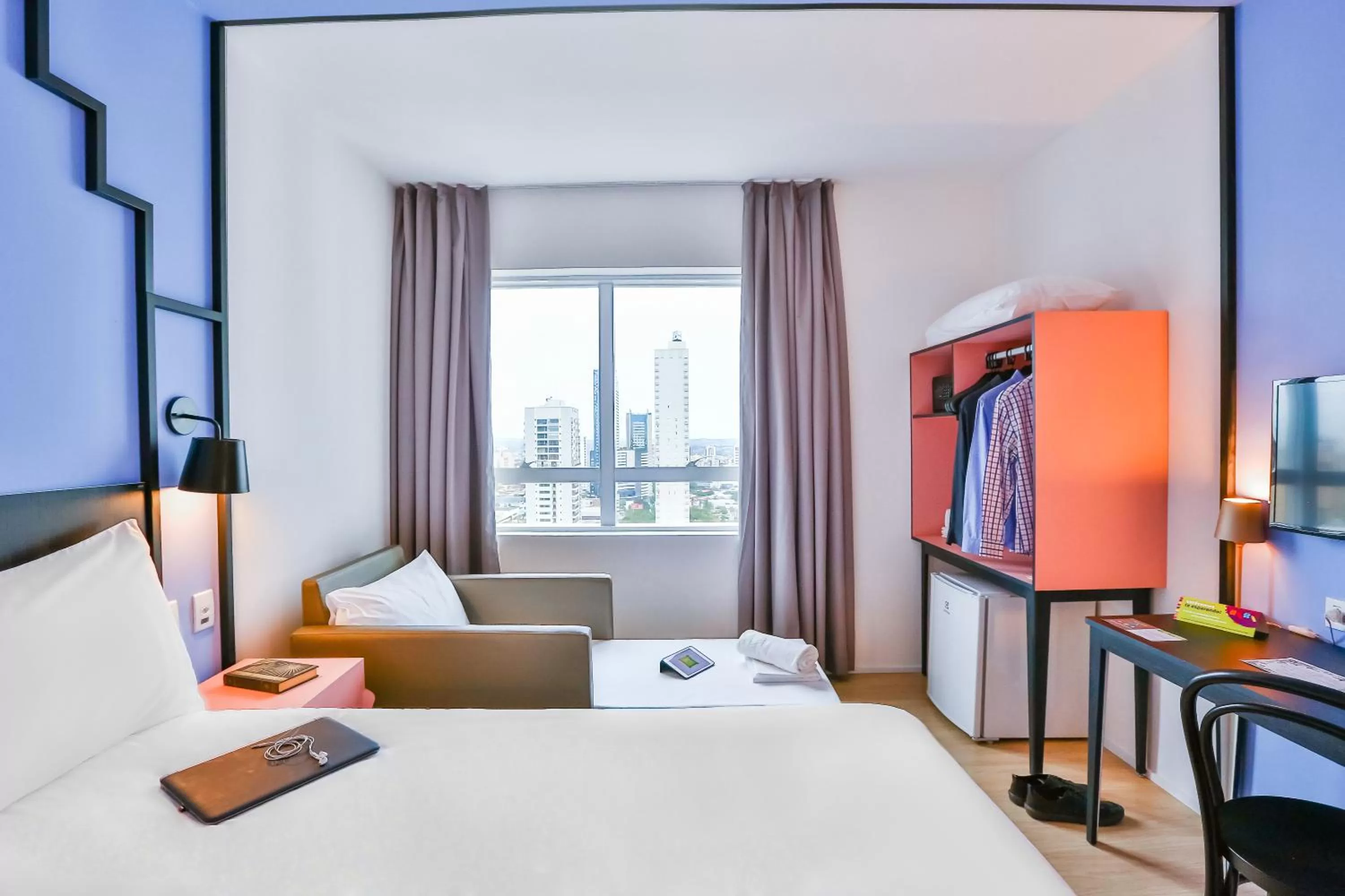 Bedroom, Bed in ibis Styles Goiania Marista