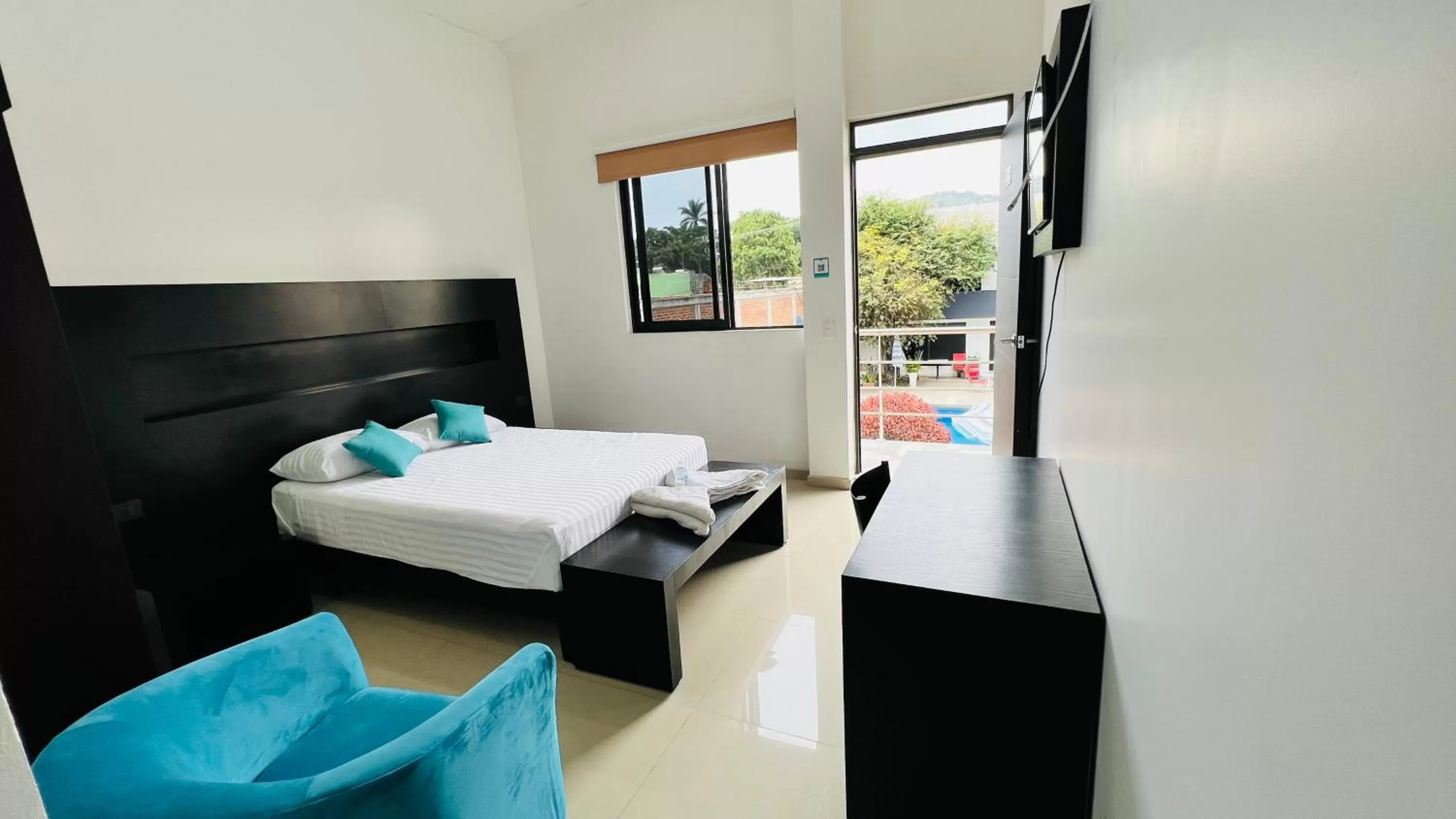 Bed in Hotel Villa Pralaya