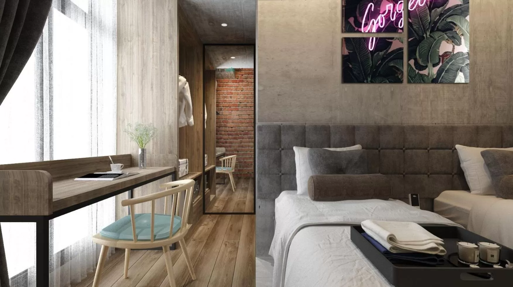 Seating area in Brown Hotel