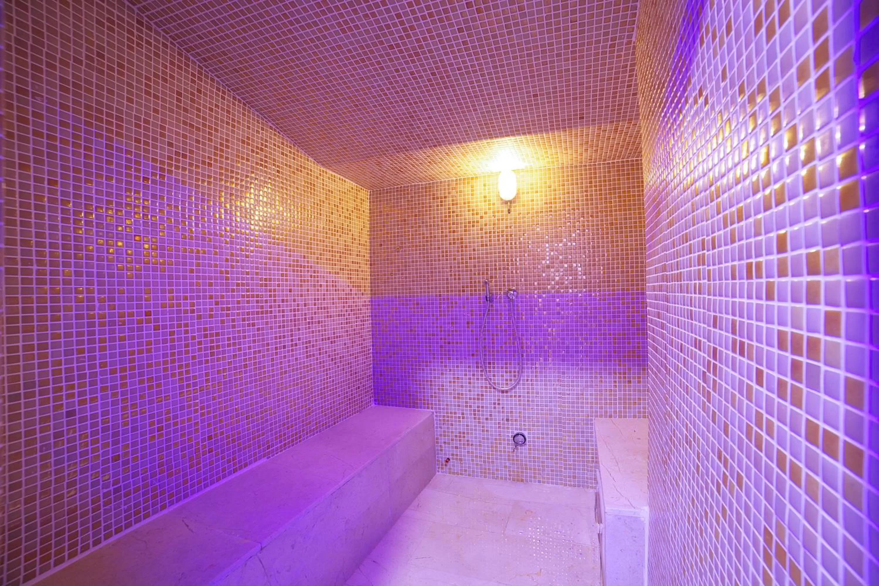 Steam room in Lady Diana Hotel