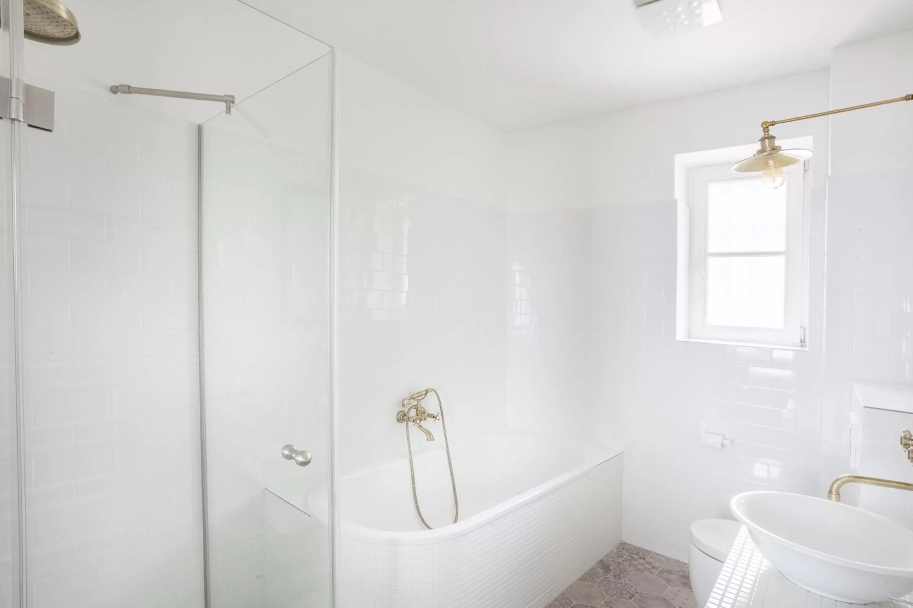 Bathroom in Hotel At the Golden Scissors