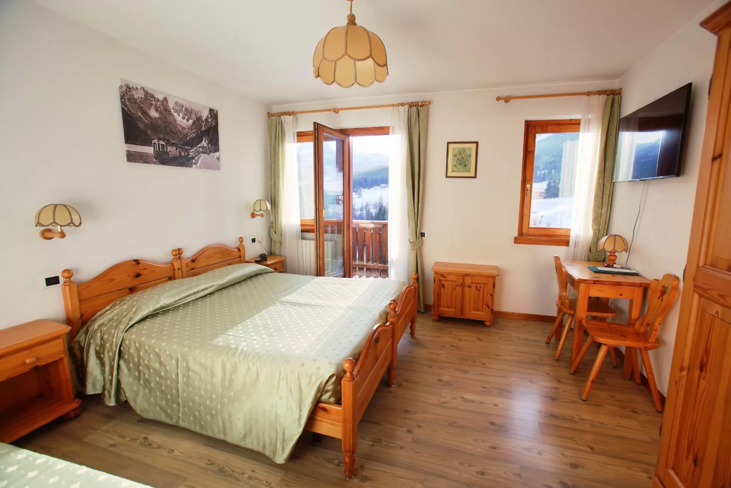 Bed in Hotel Des Alpes