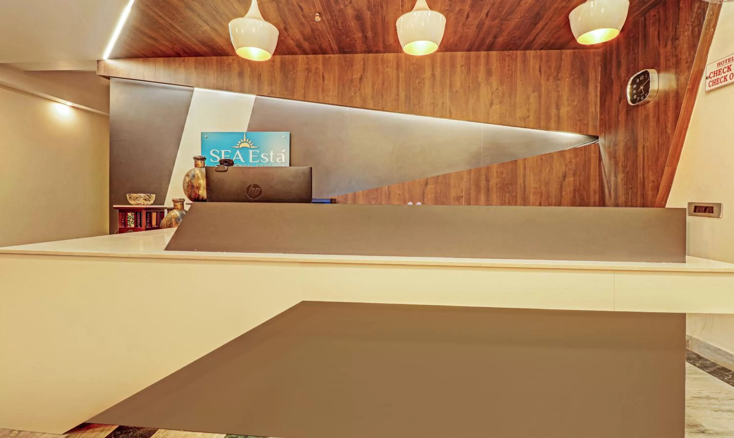 Lobby or reception in Treebo Seaesta RK Beach