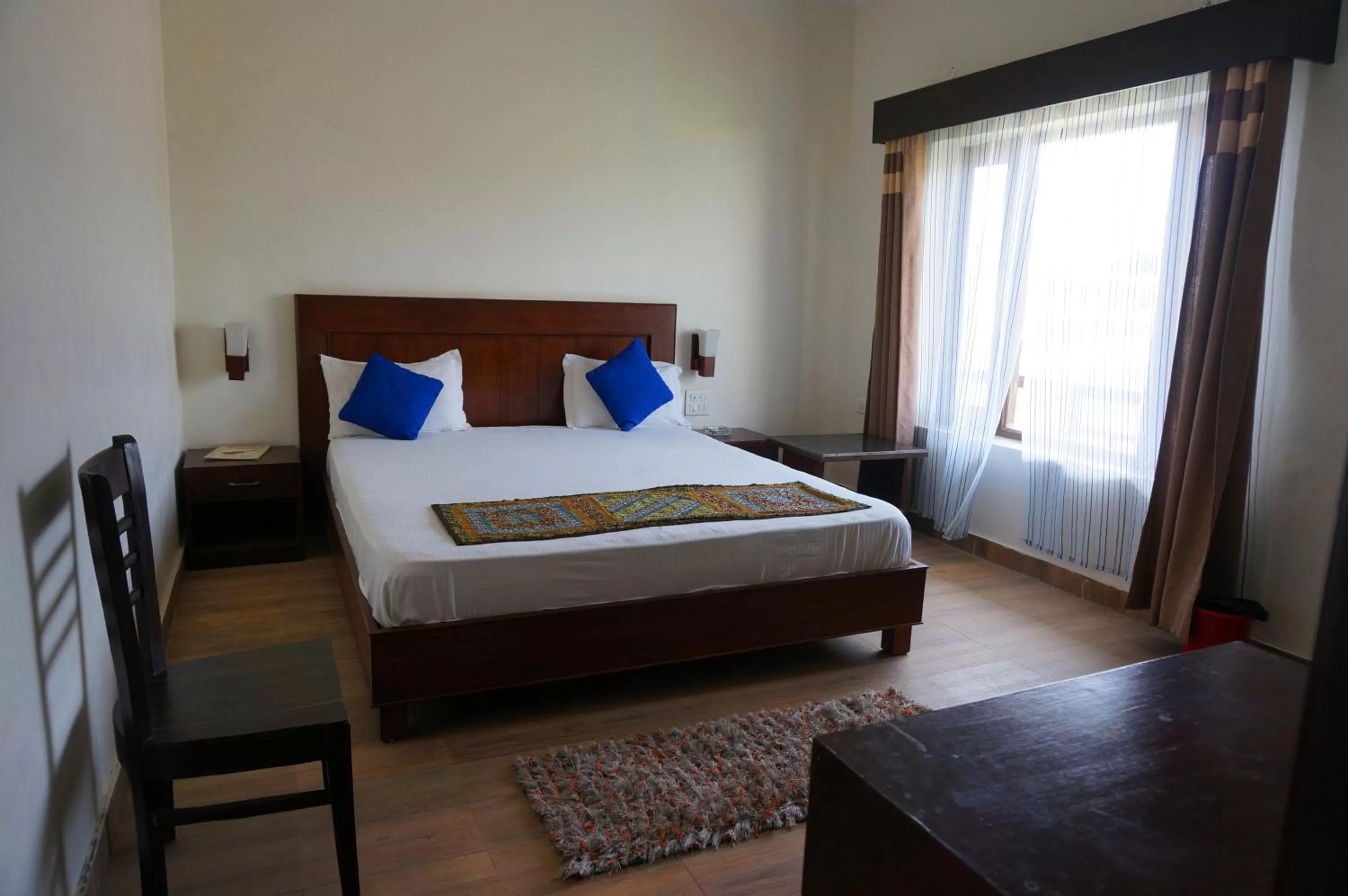 Bed in Hotel Ramayana Khajuraho