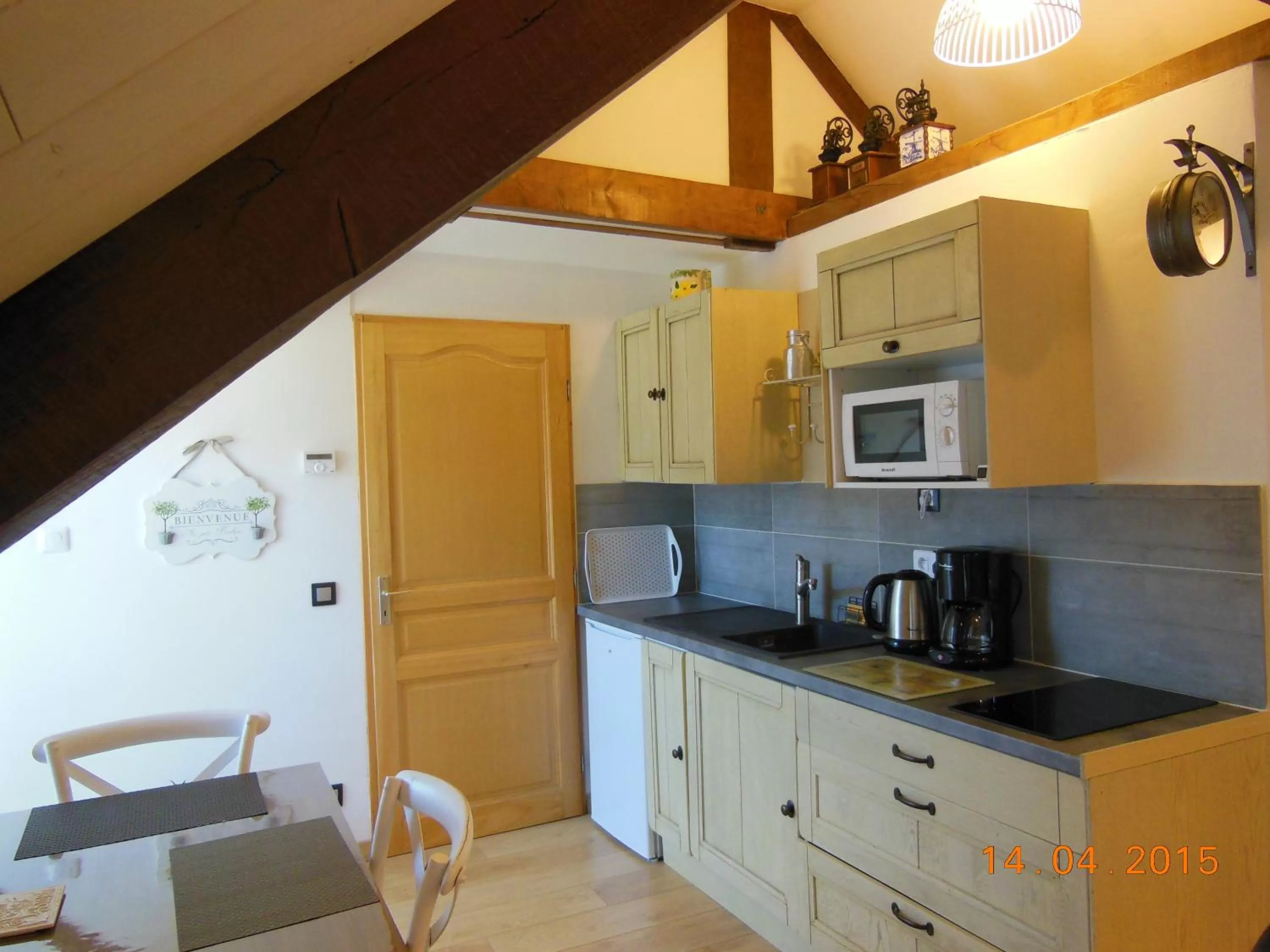 Kitchen or kitchenette in Les Hortensias de Kerbarch