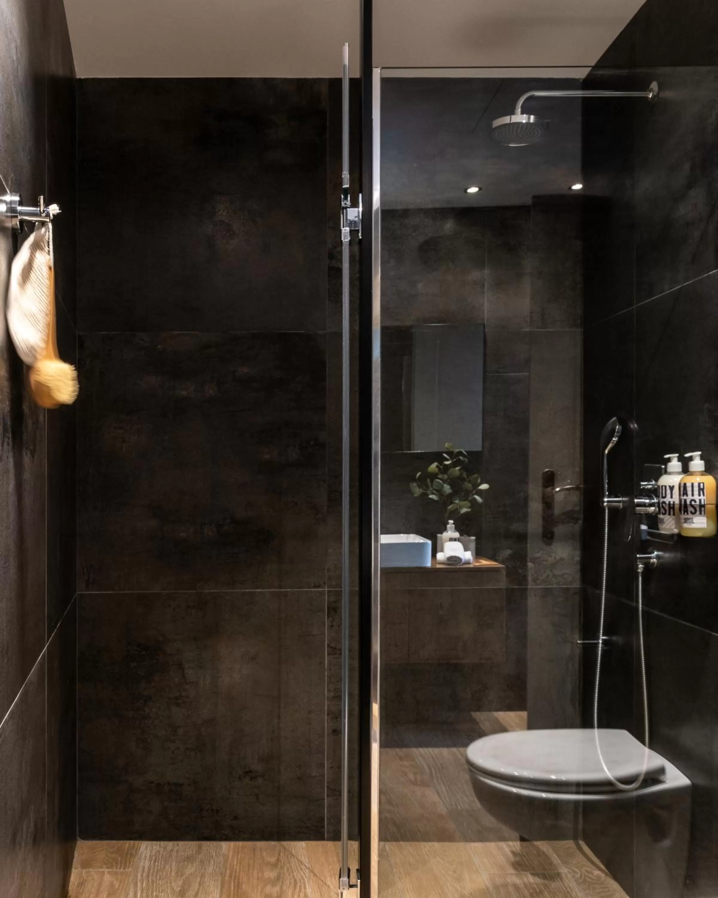 Bathroom in Play Theatrou Athens a member of Brown Hotels