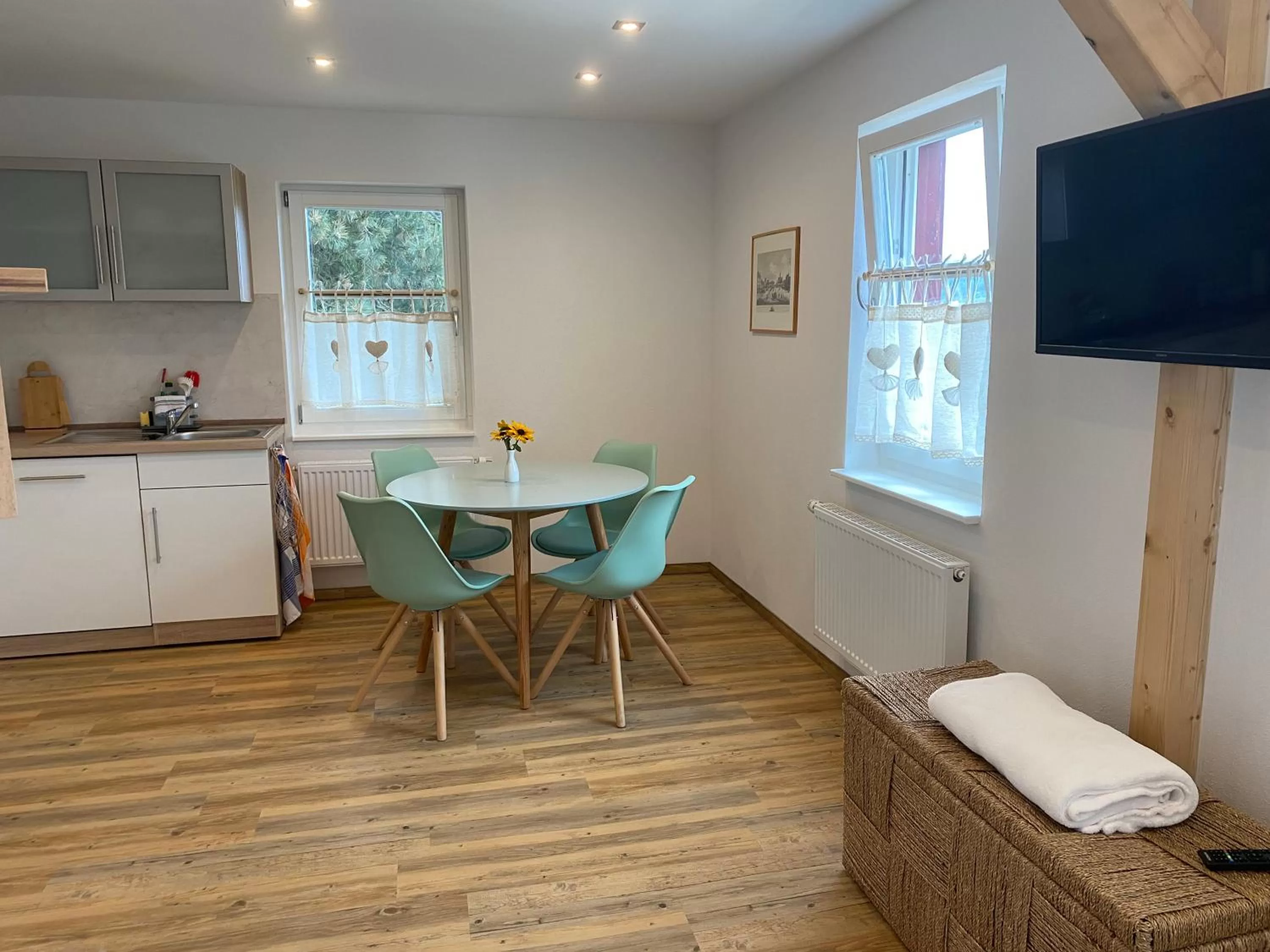 TV/Entertainment Center in Panoramahotel Lilienstein