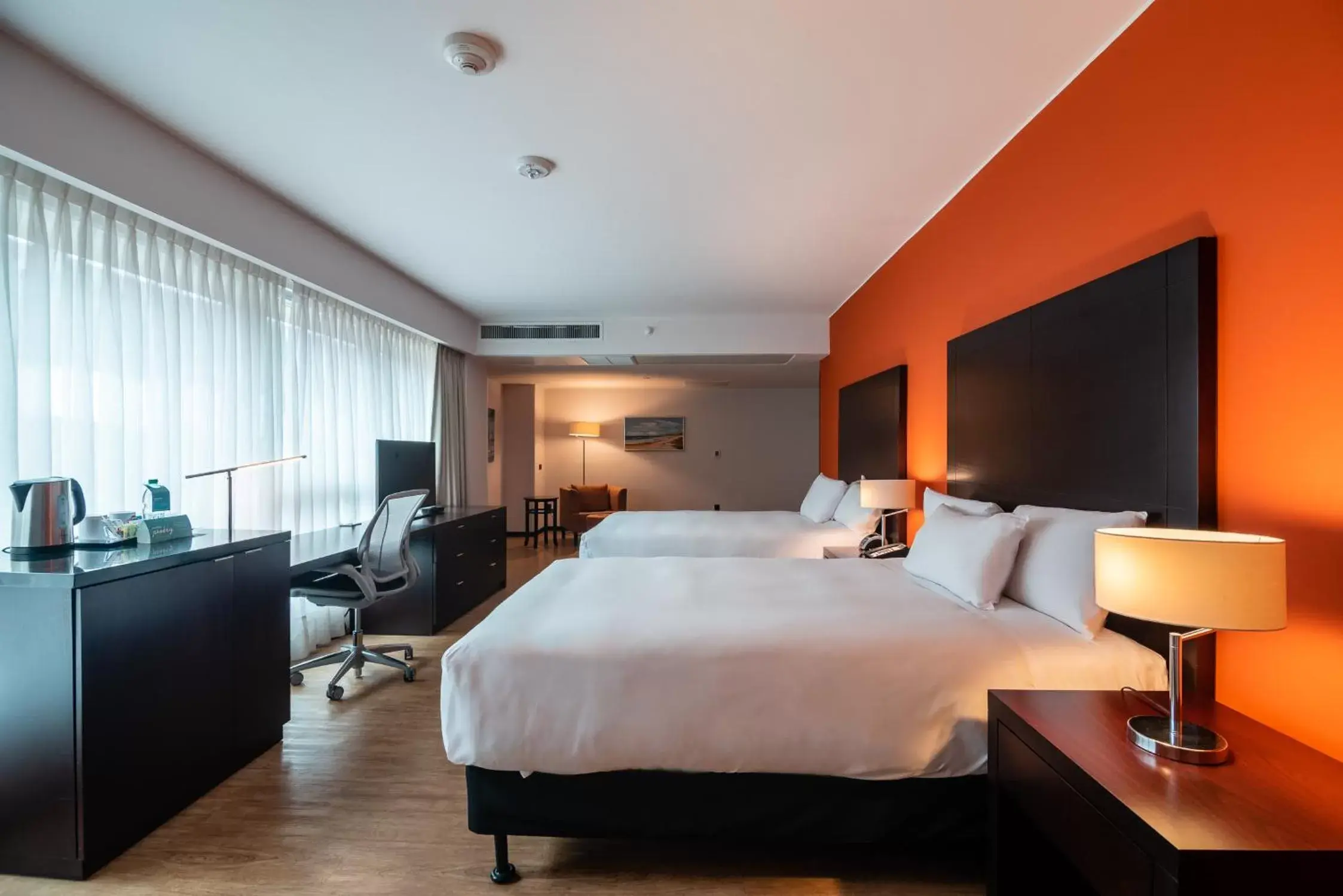 Double Room with Two Double Beds and Roll-In Shower - Mobility Accessible in Hilton Garden Inn Montevideo Double Room with Two Double Beds and Roll-In Shower - Mobility Accessible in Hilton Garden Inn Montevideo