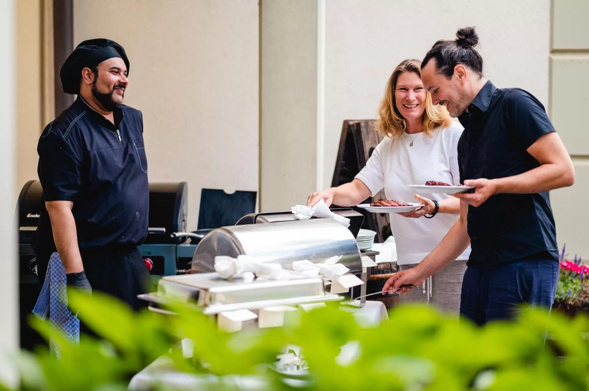 BBQ facilities in Best Western Wein- und Parkhotel