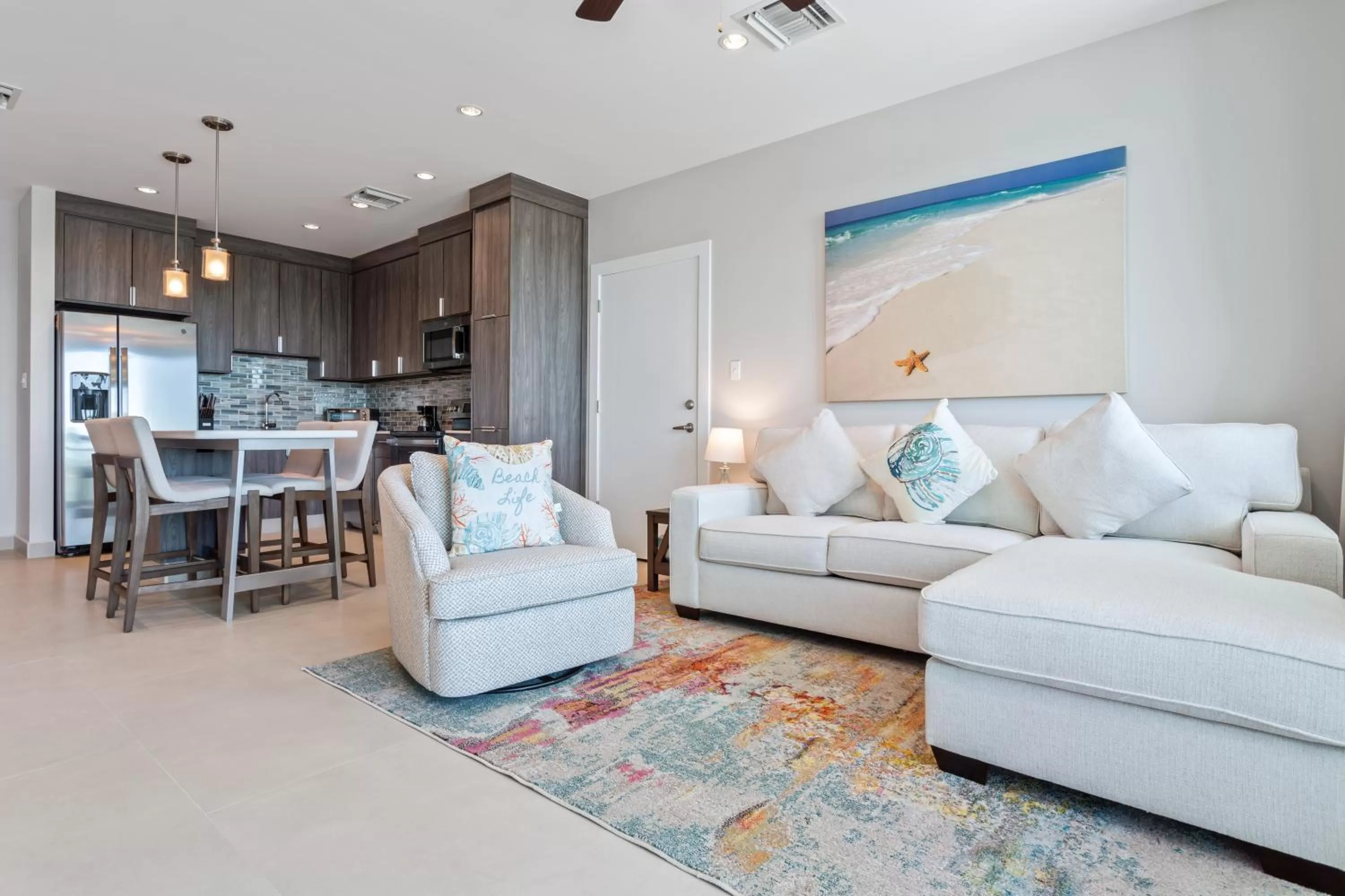 Living room in Sunset Caribe Belize