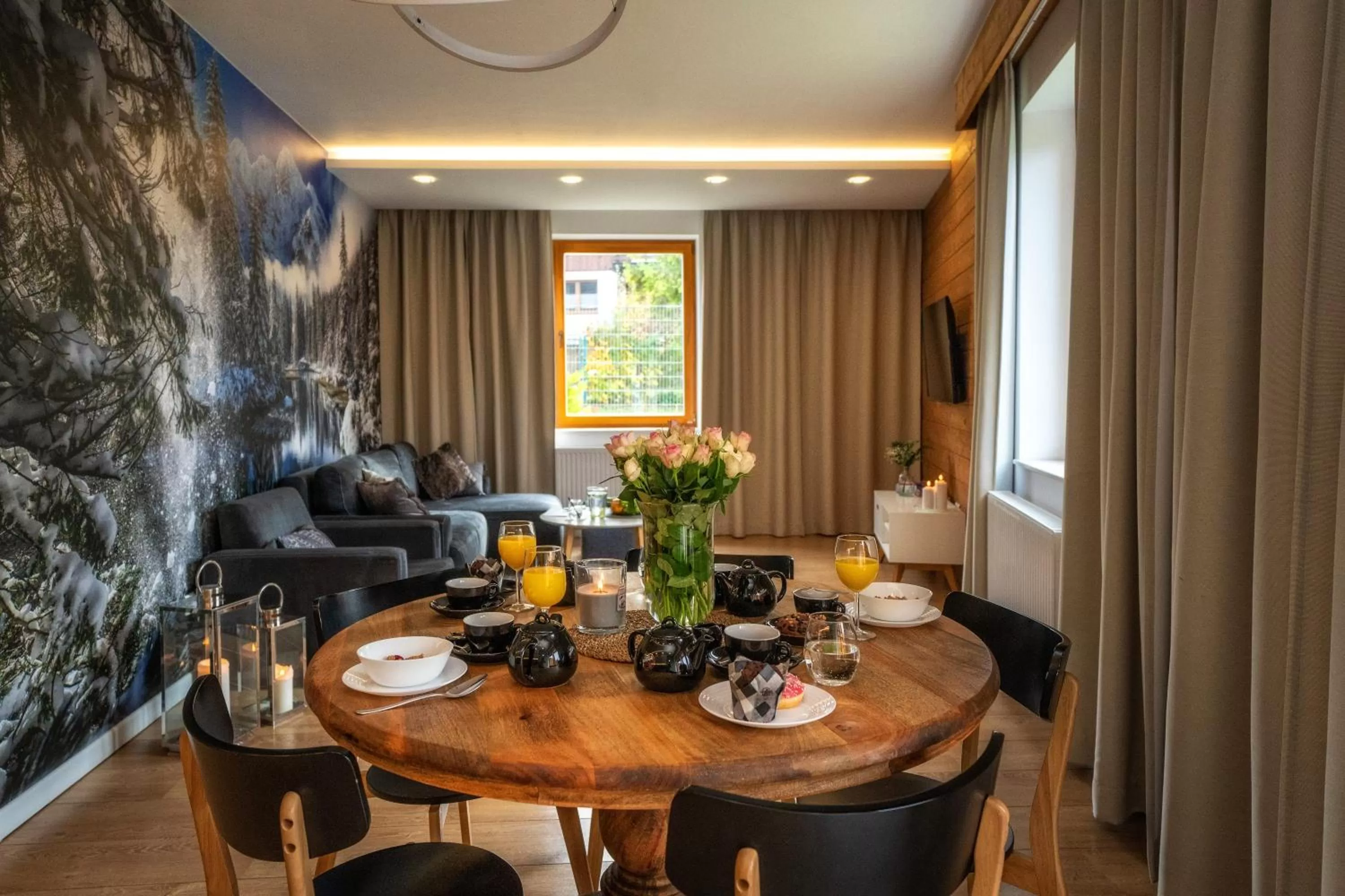 Dining area in Aparthotel Giewont
