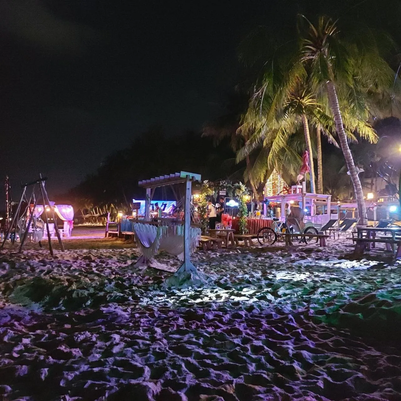 Beach in Victoria Phu Quoc hotel Beachfront Night market
