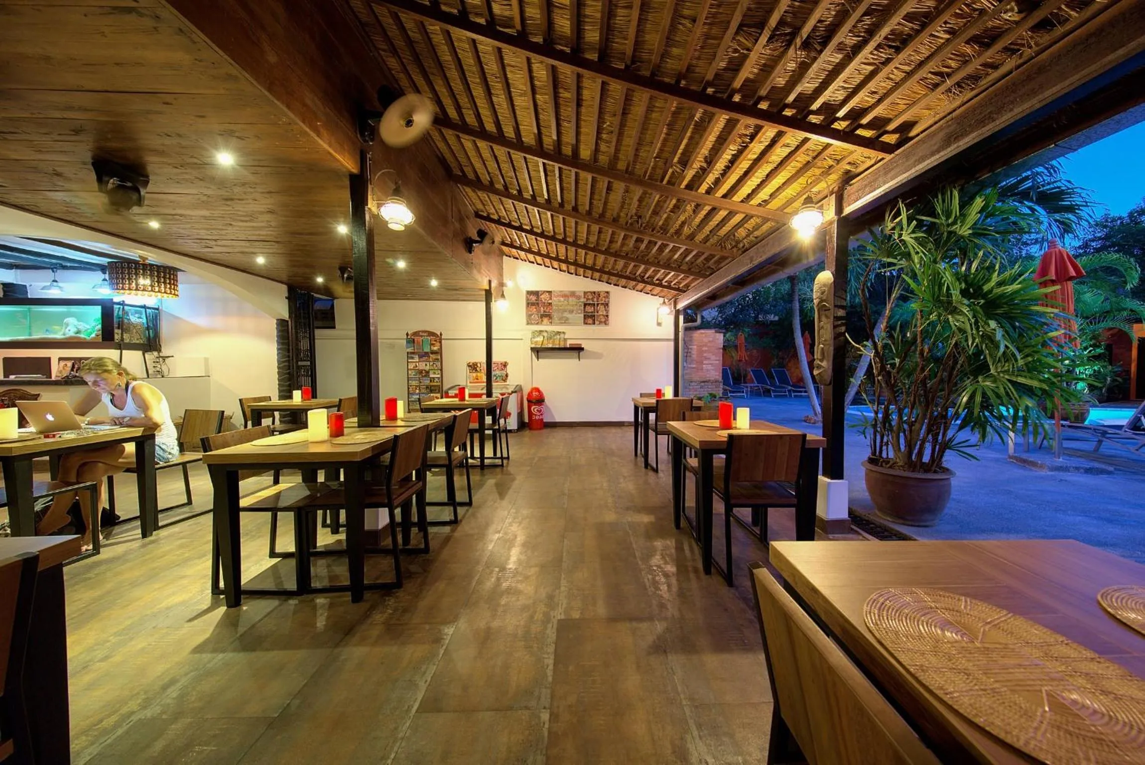 Patio in Eden Bungalows Fisherman's village