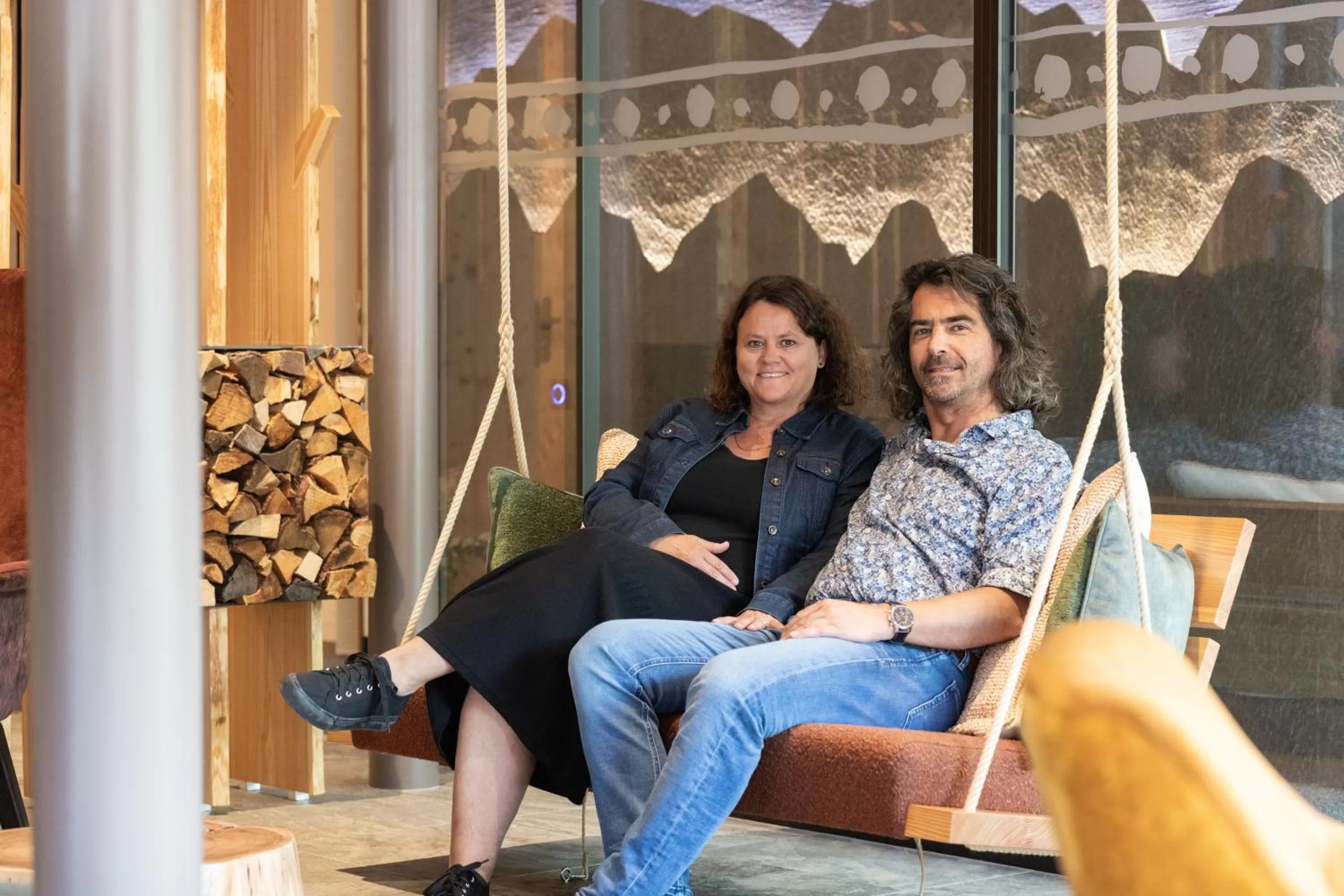 Seating area in Hotel Garni Chesa Mulin