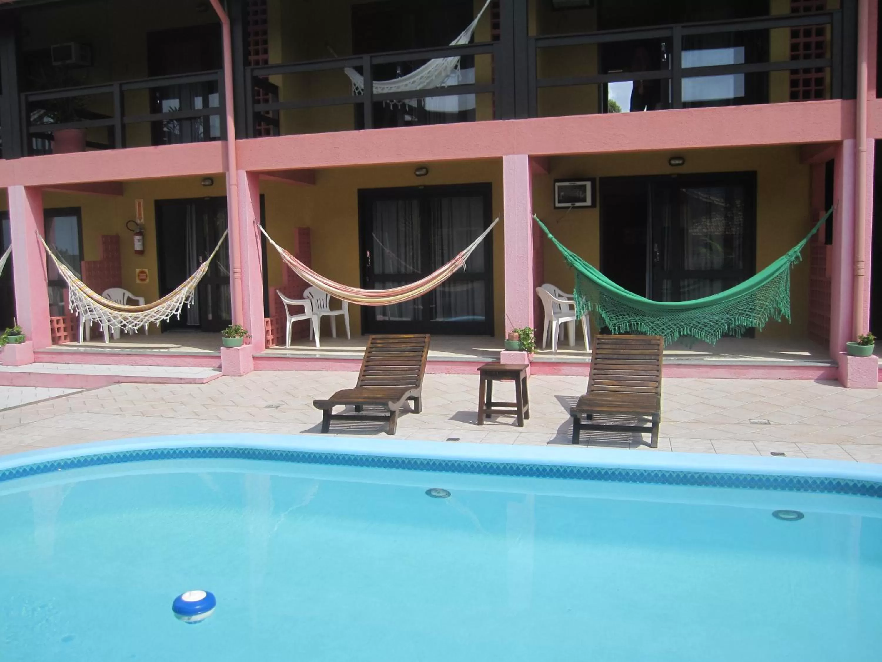 Balcony/Terrace, Swimming Pool in Pousada Vento Sul