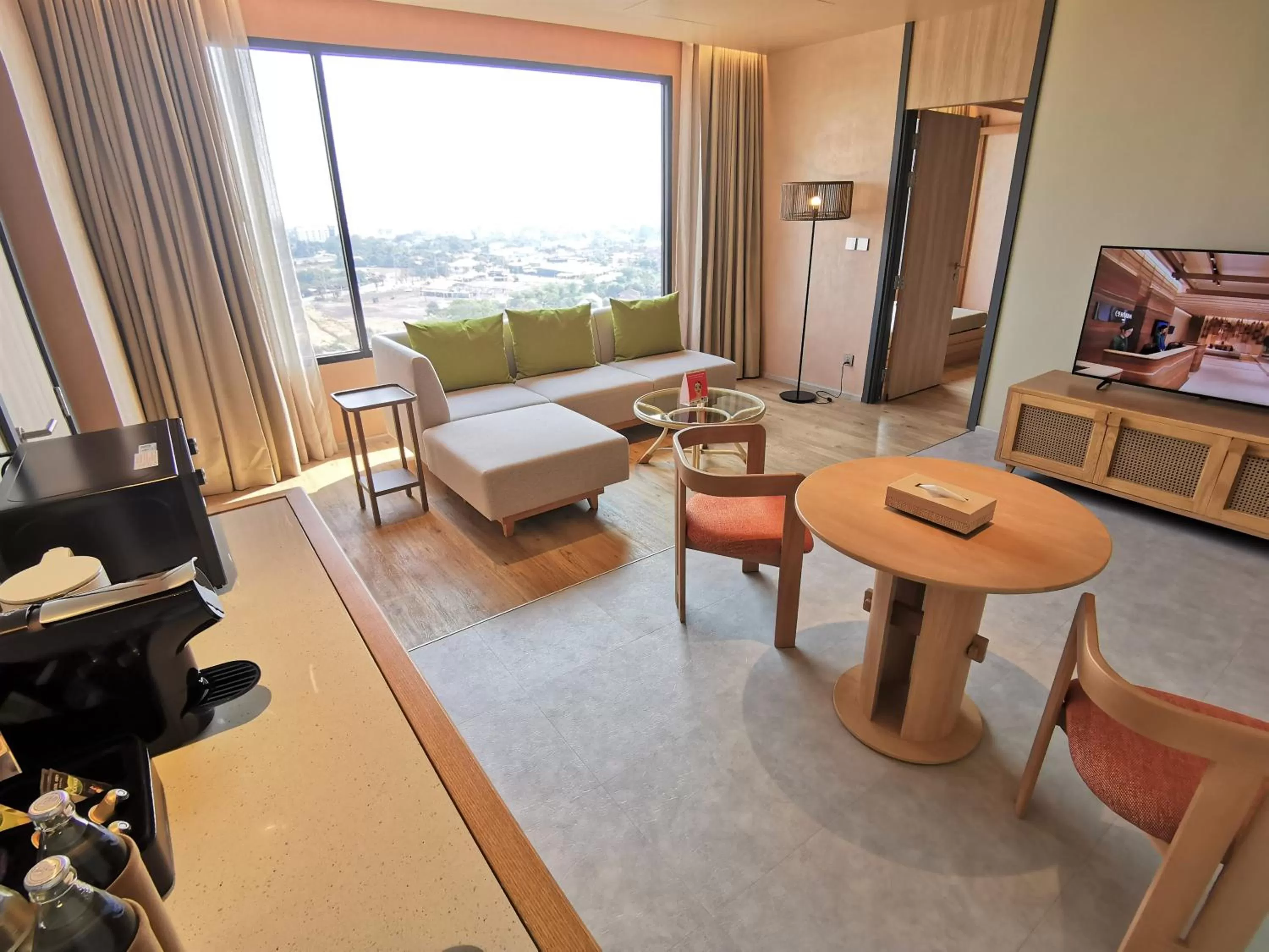 Living room, Bed in Centara Korat