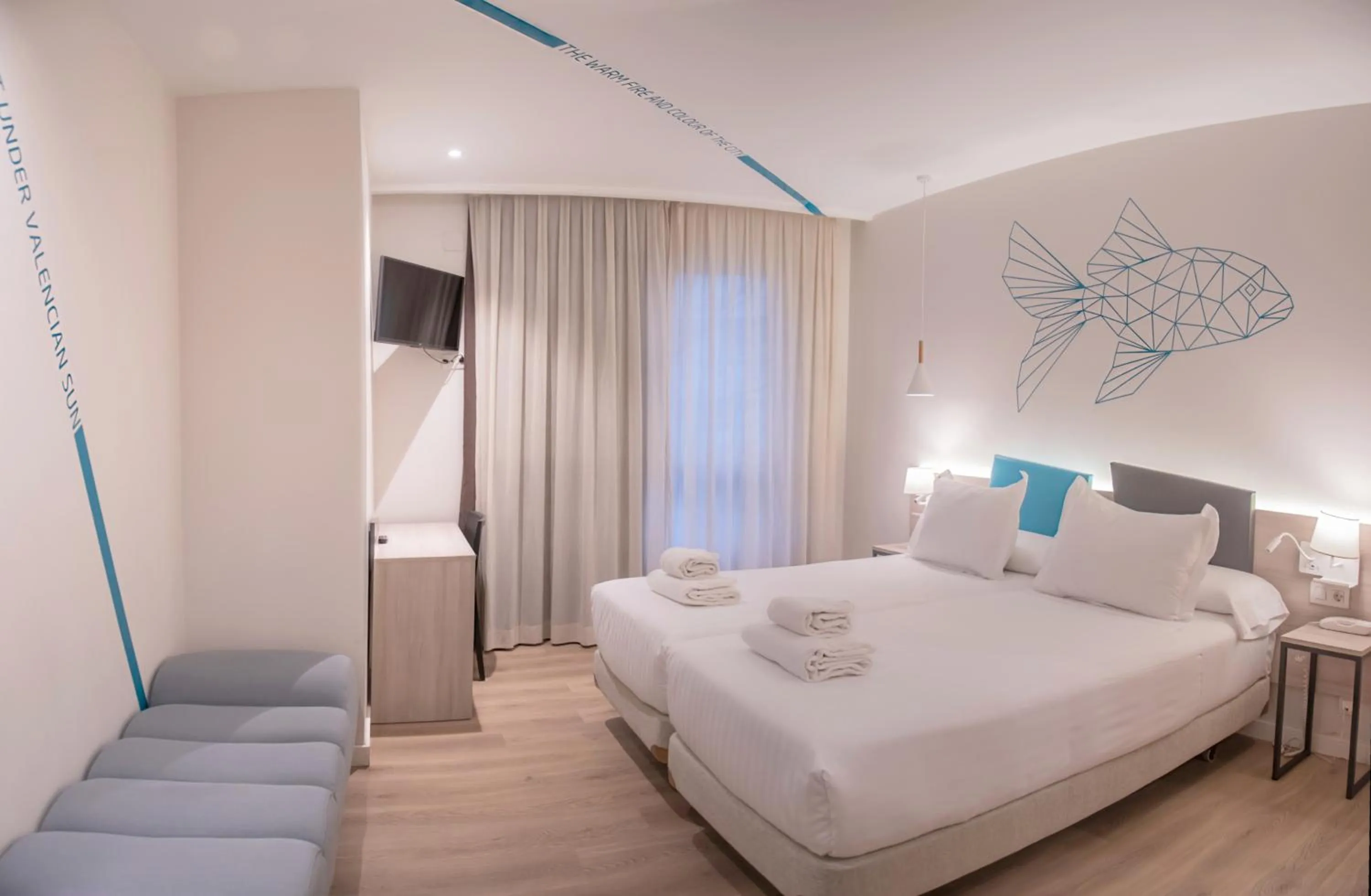 Photo of the whole room, Bed in Hotel Mediterraneo Valencia