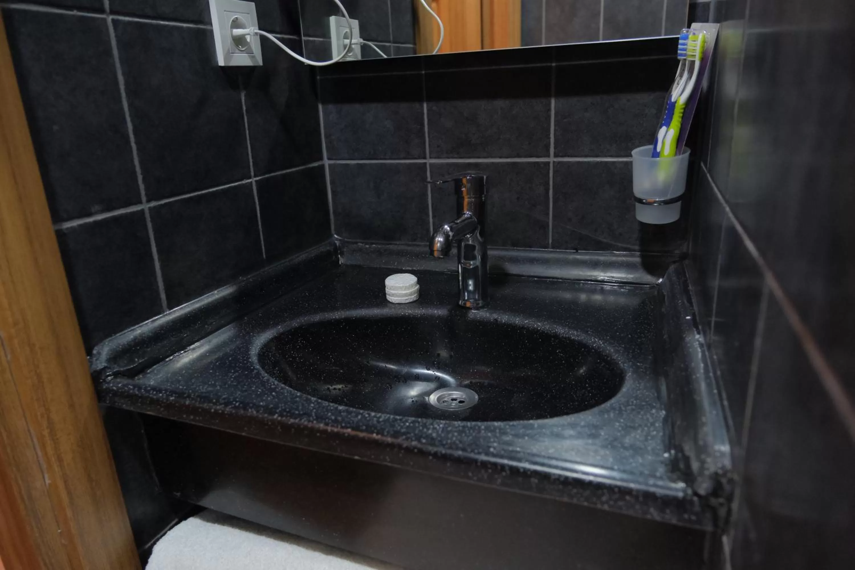 Bathroom in Adamantides Hotel