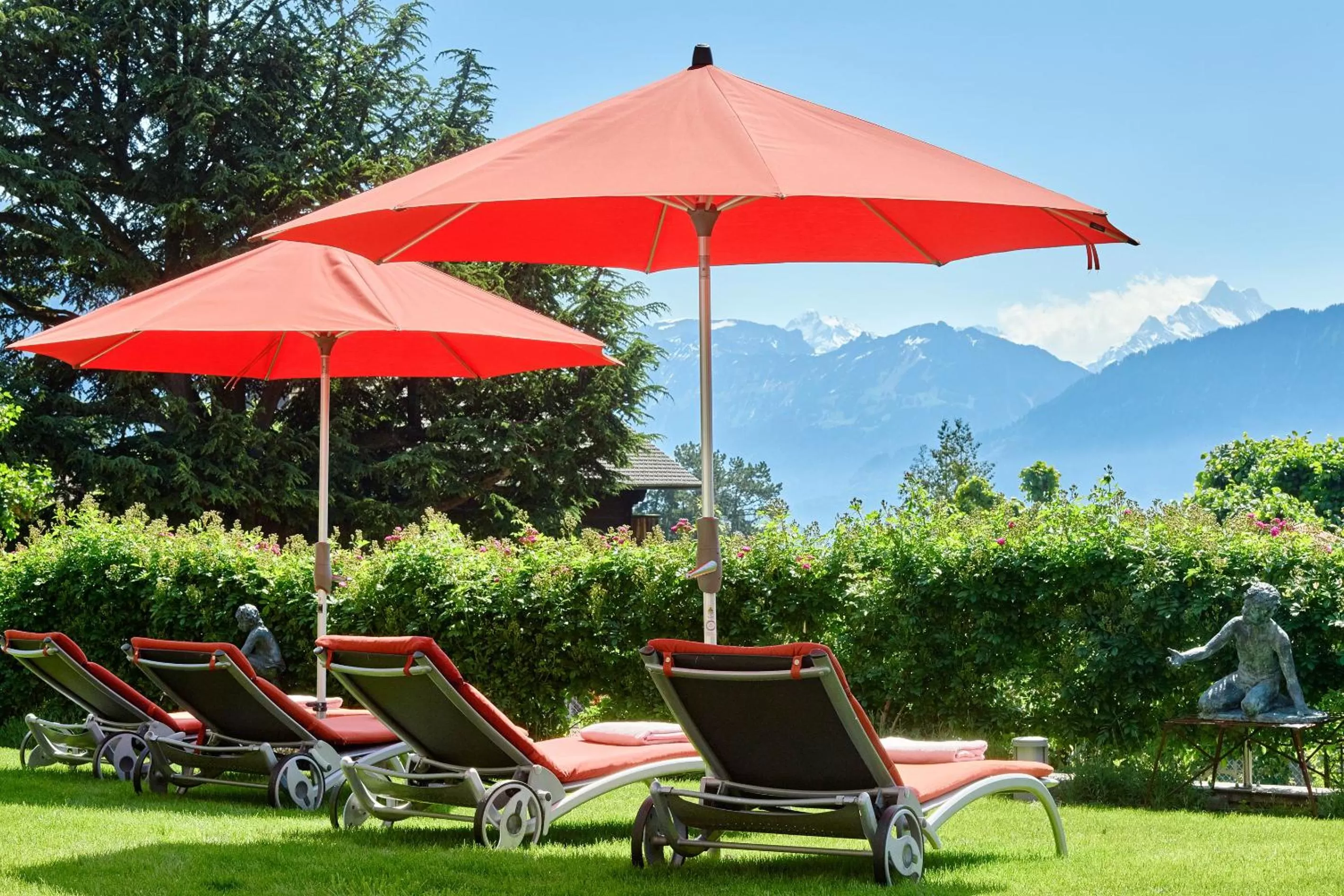 Garden in Hotel Eden Spiez