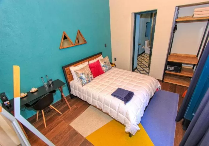 Bed in Antigua Trece Hotel Fusión & SPA