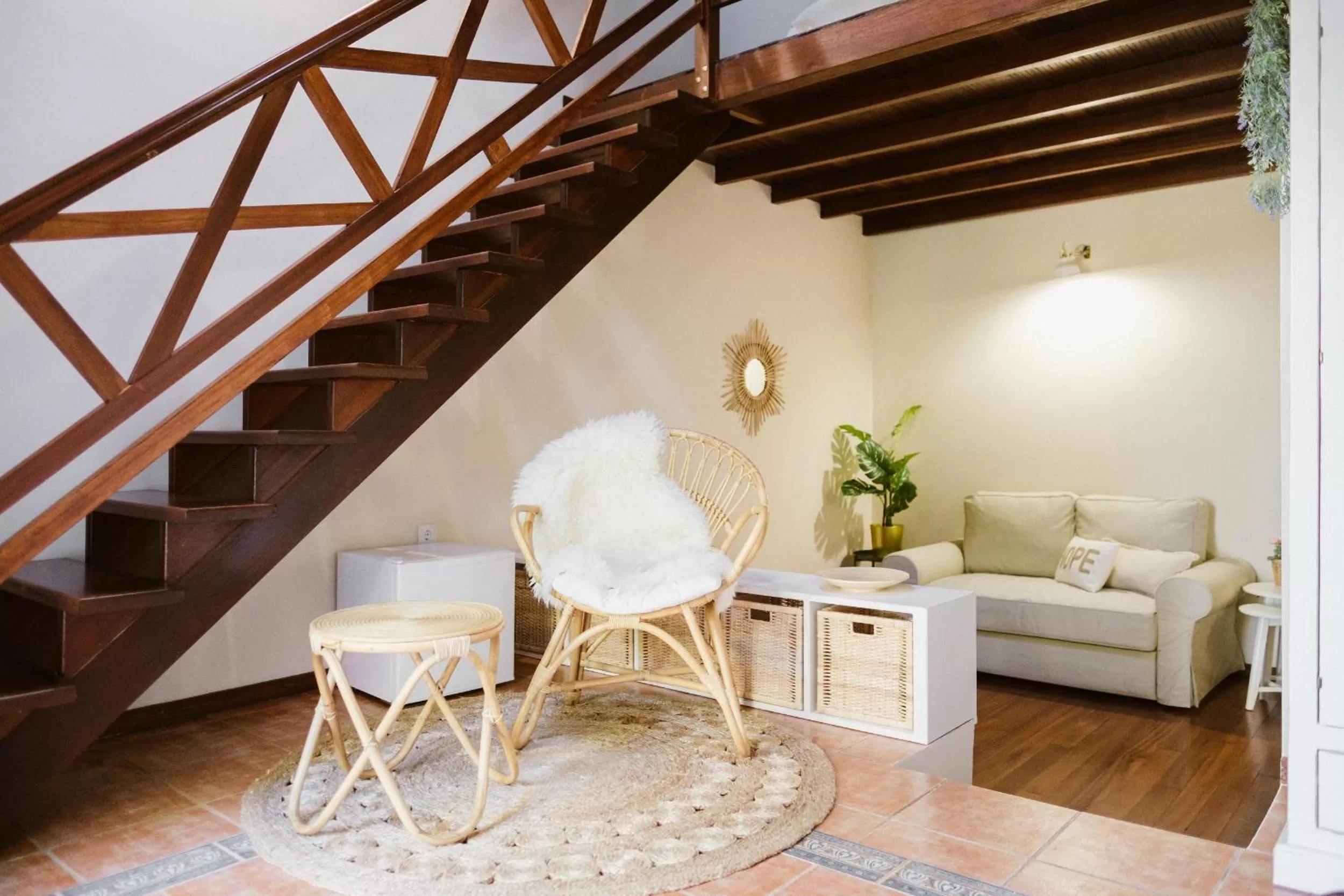 Seating area in Hotel Rural Ohana