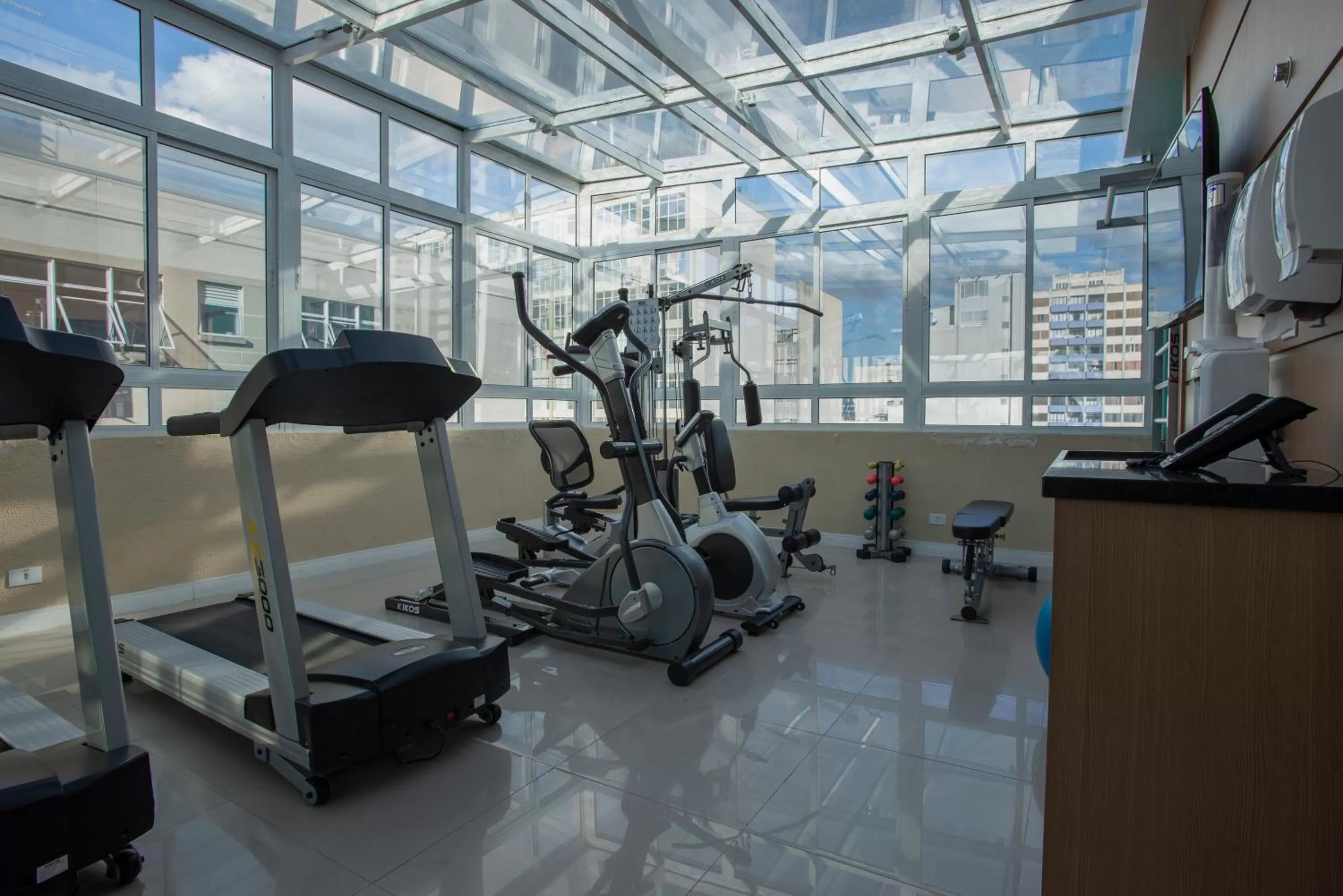 Fitness centre/facilities in Hotel Centro Europeu