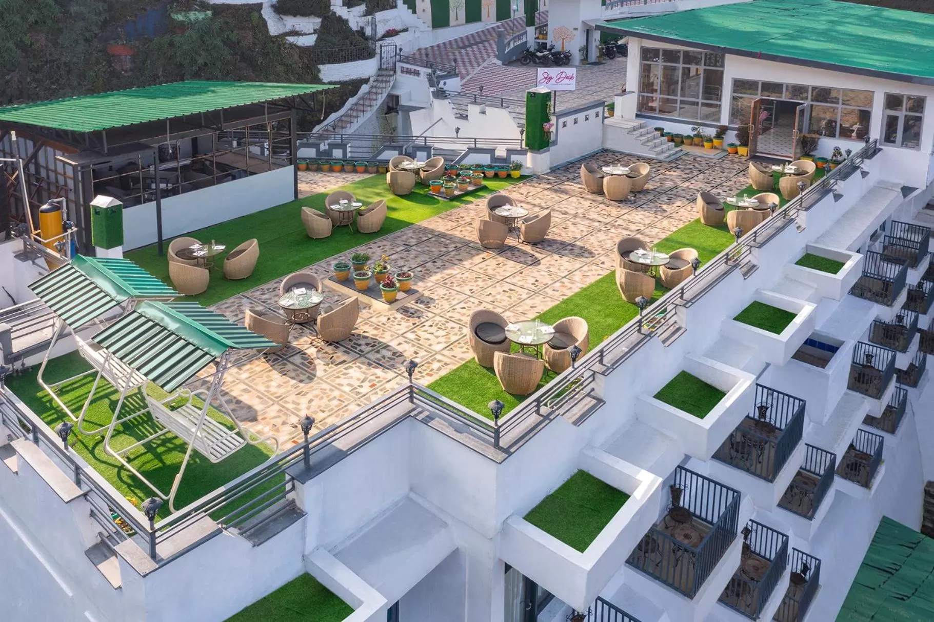 Seating area in Pride Ashiyana Resort Mussoorie