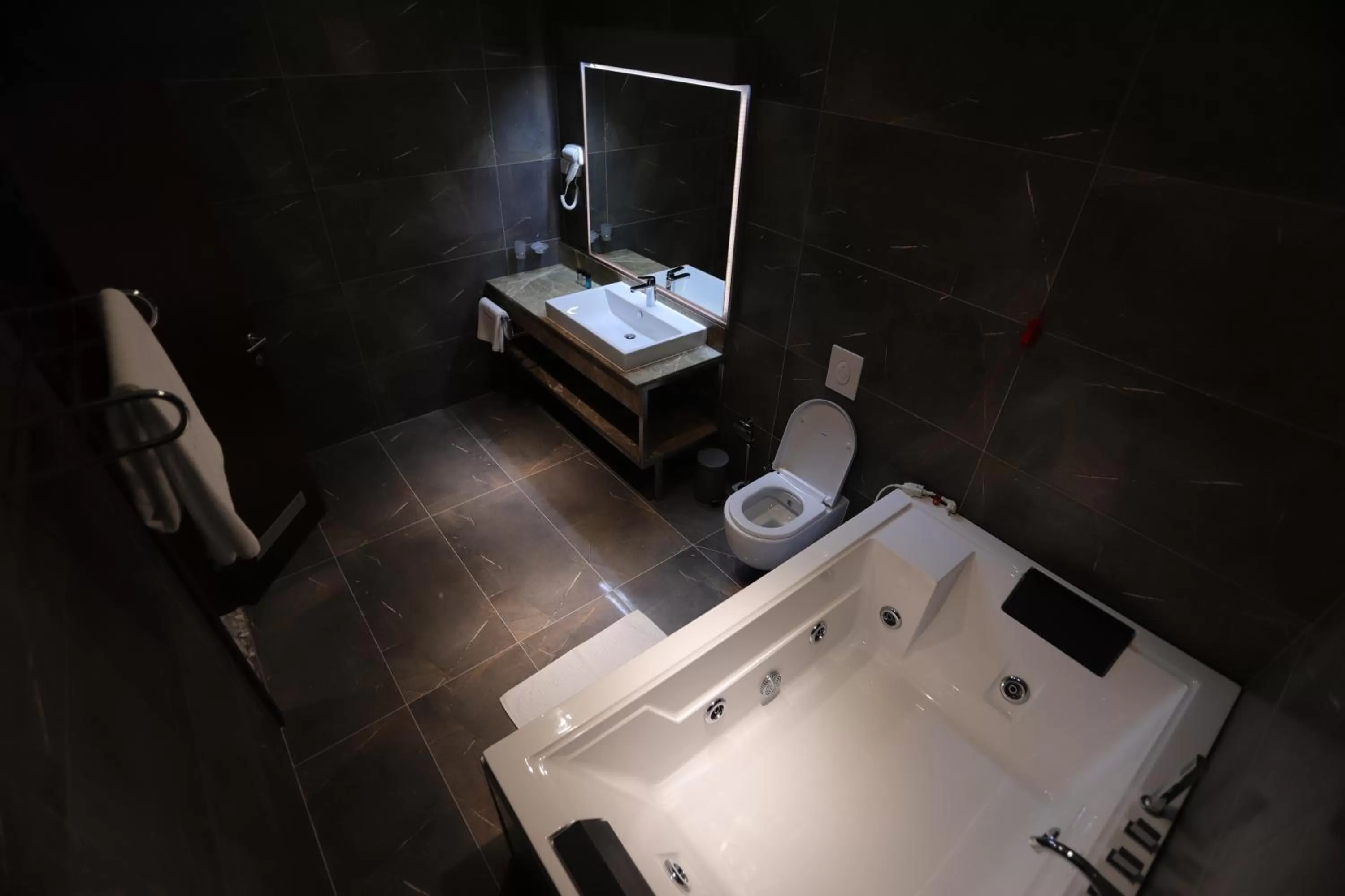 Hot Tub, Bathroom in Hotel Prishtina