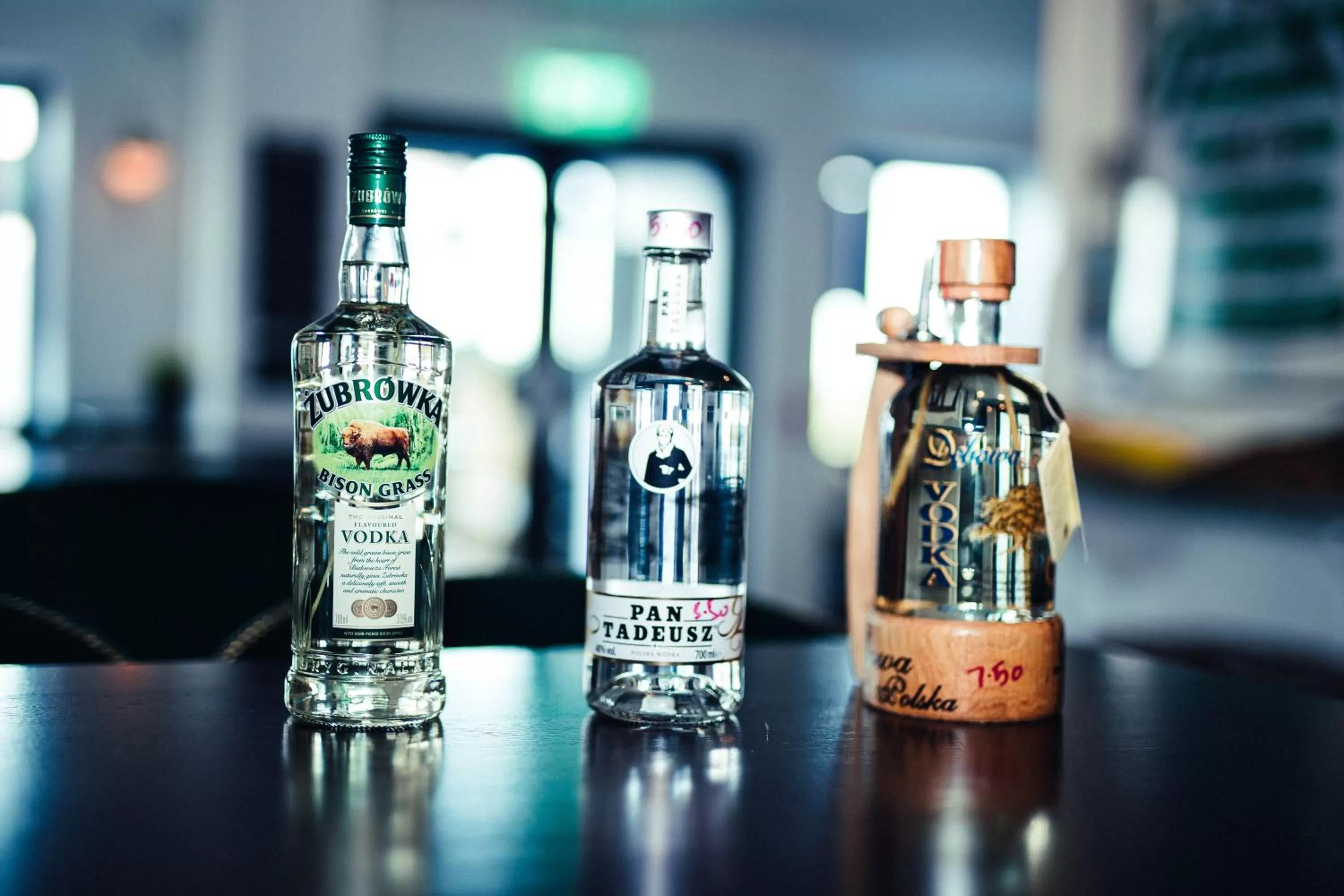 Alcoholic drinks in The Strand Hotel, the former residence of Oscar Wilde